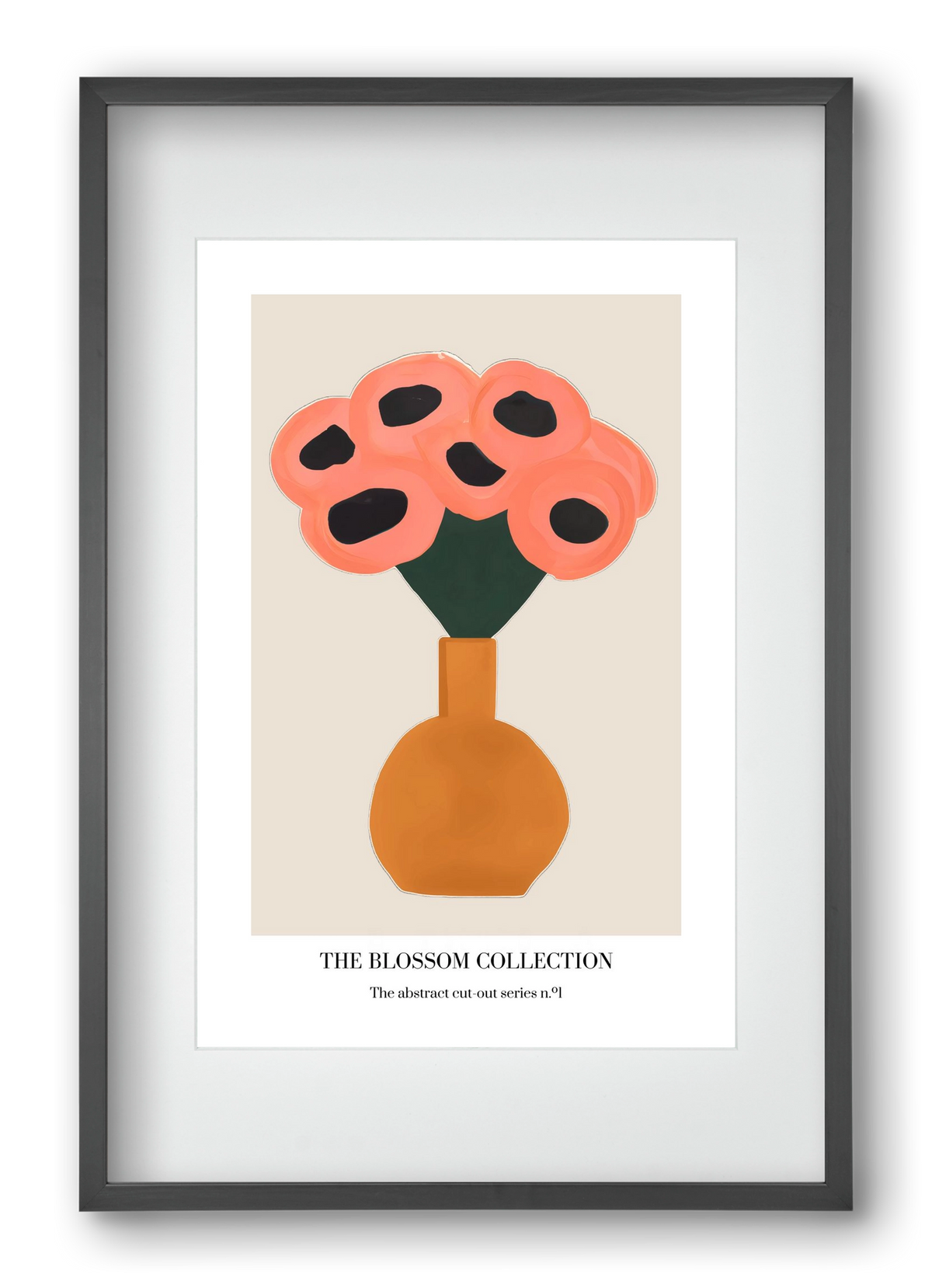 The blossom collection 1, 40x60 cm (30x45 cm), Fekete keret, paszpartuval