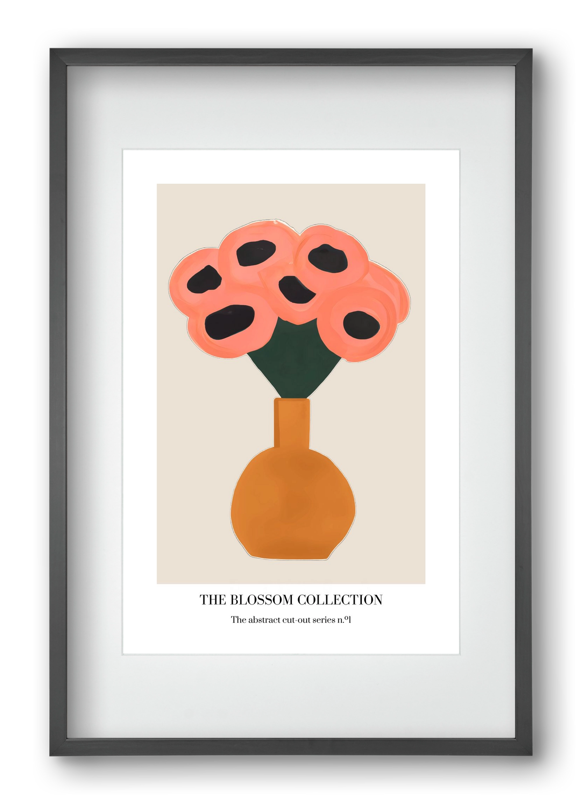 The blossom collection 1, 40x60 cm (30x45 cm), Fekete keret, paszpartuval