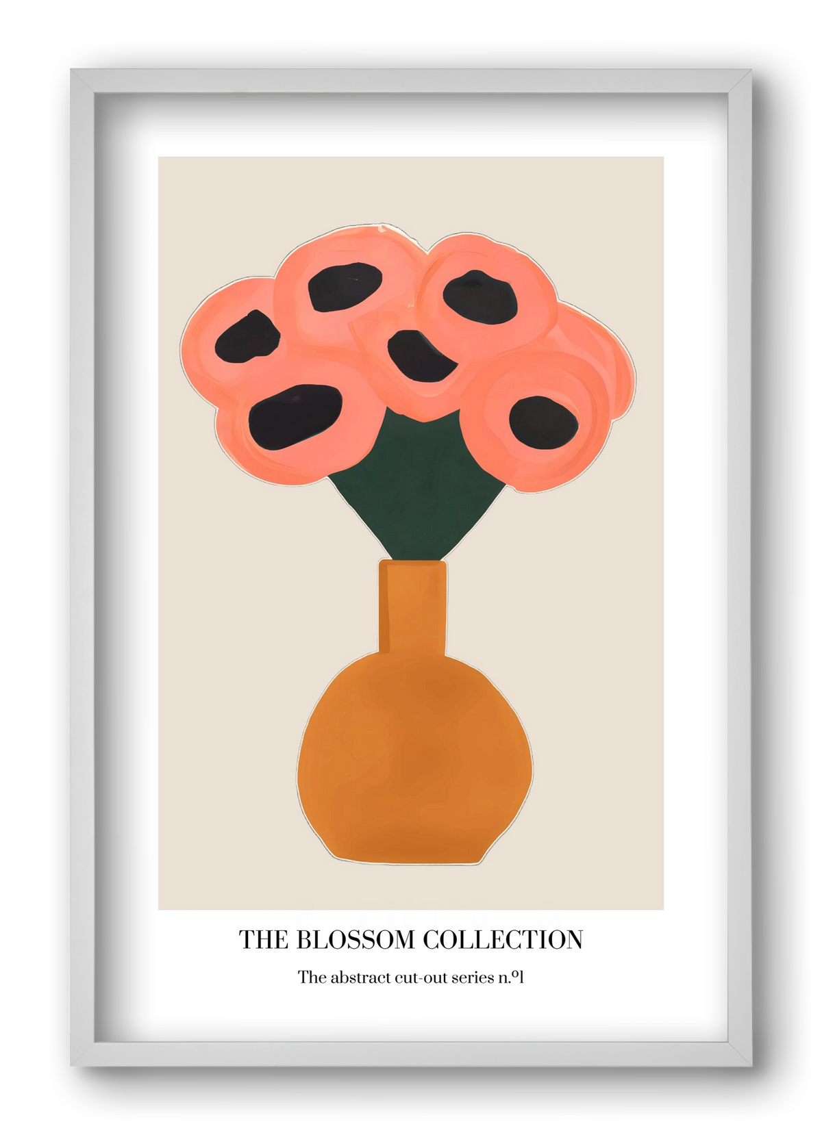The blossom collection 1, 40x60 cm (40x60 cm), Fehér keret