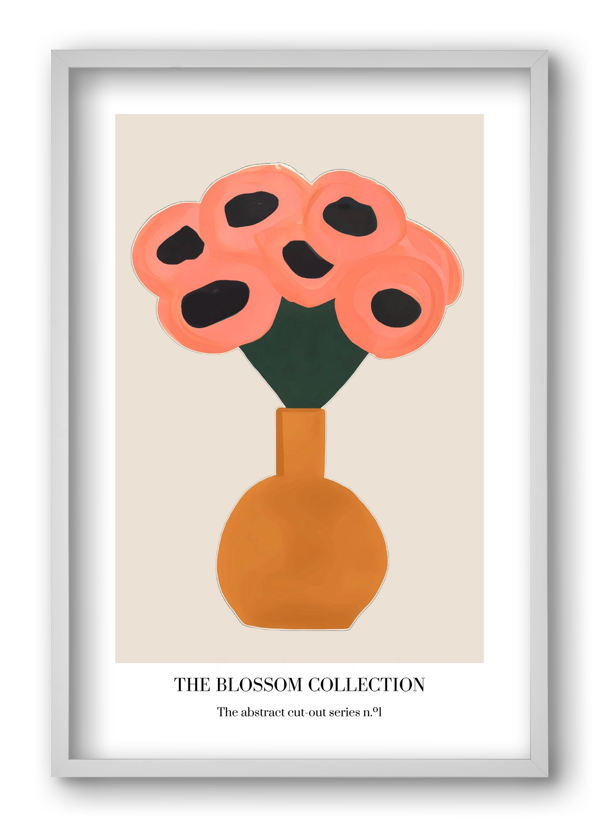 The blossom collection 1, 40x60 cm (40x60 cm), Fehér keret