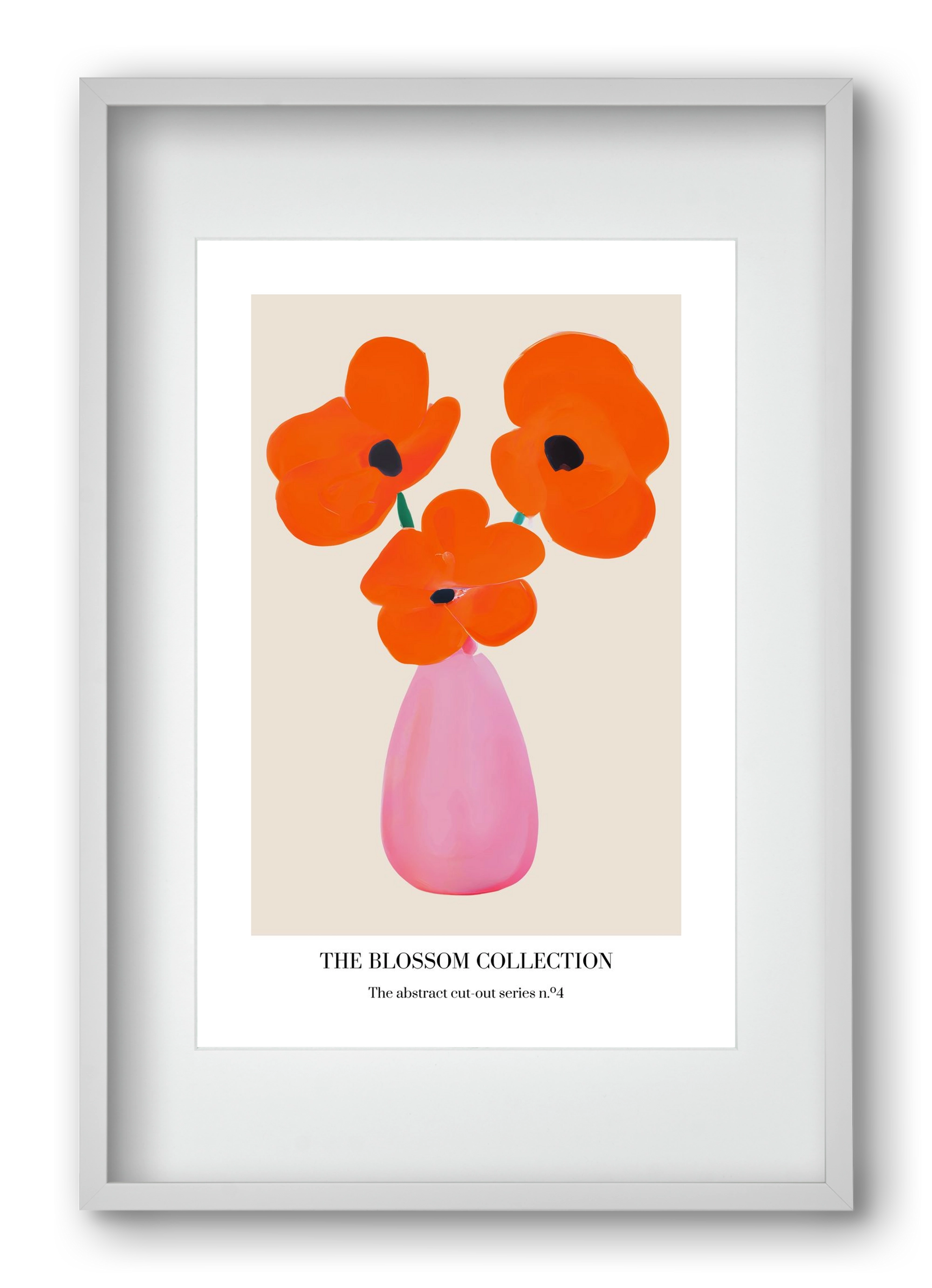 The blossom collection 4, 40x60 cm (30x45 cm), Fehér keret, paszpartuval