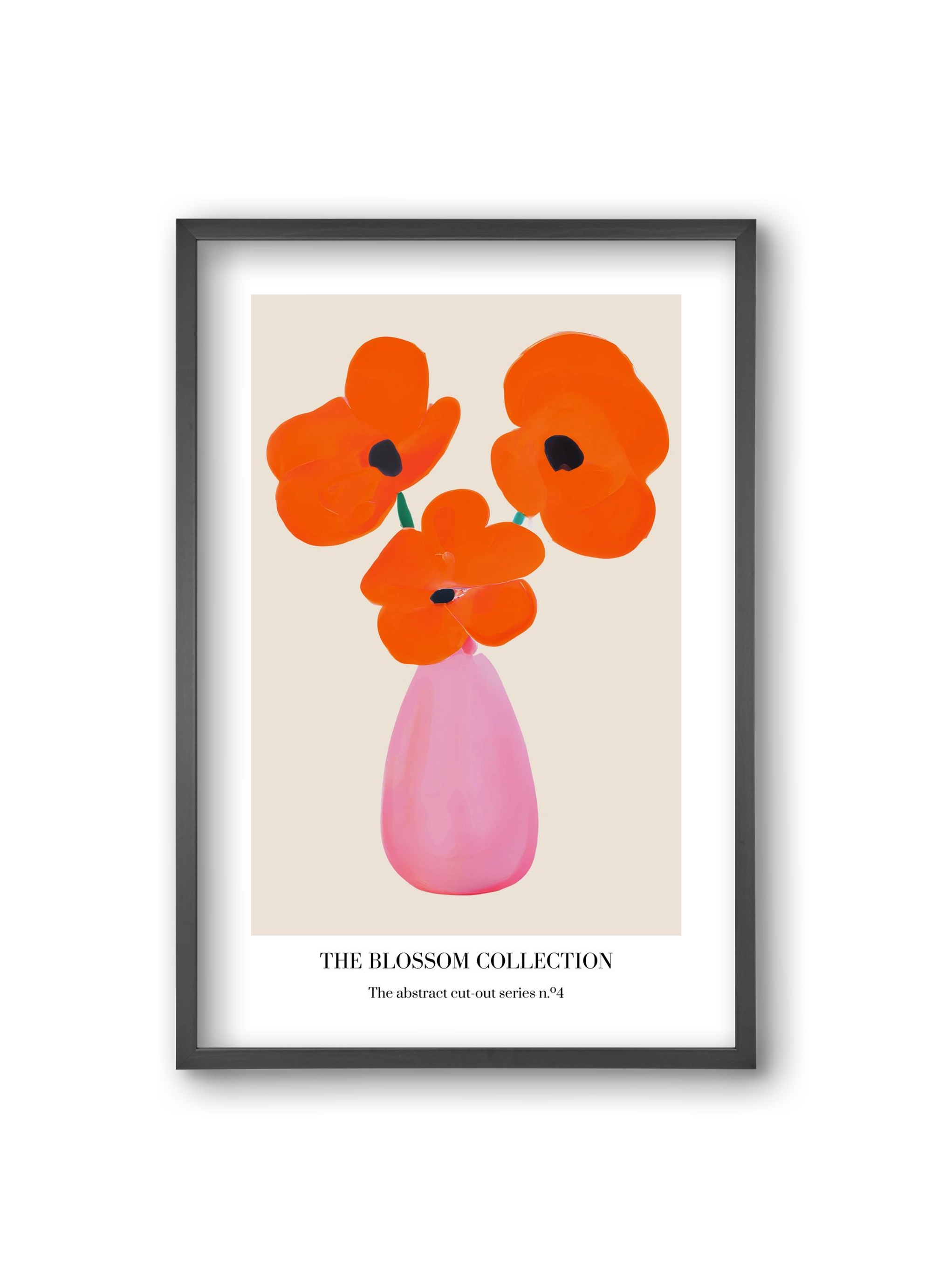 The blossom collection 4, 20x30 cm (20x30 cm), Fekete keret