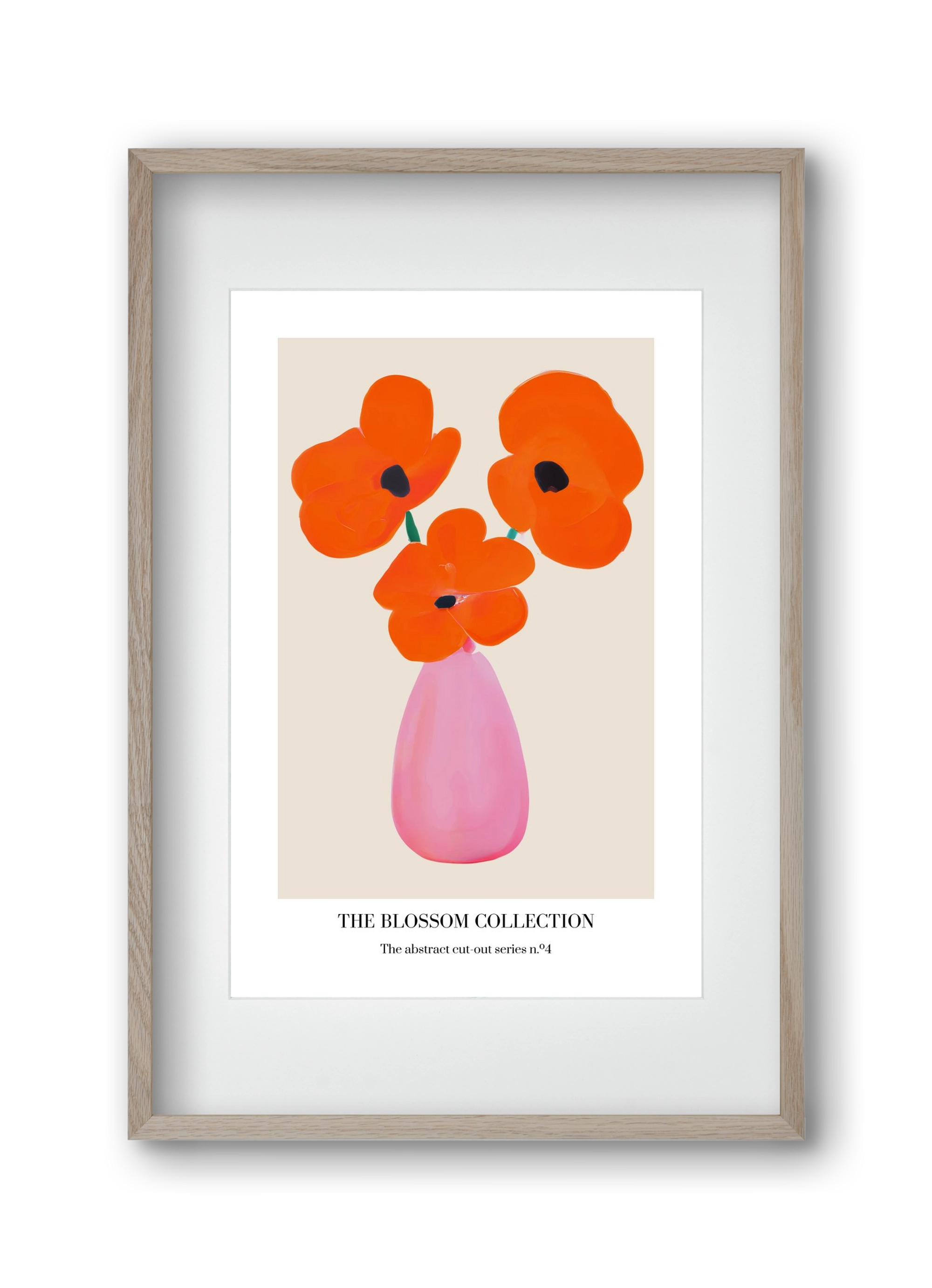 The blossom collection 4, 30x45 cm (20x30 cm), Tölgy keret, paszpartuval