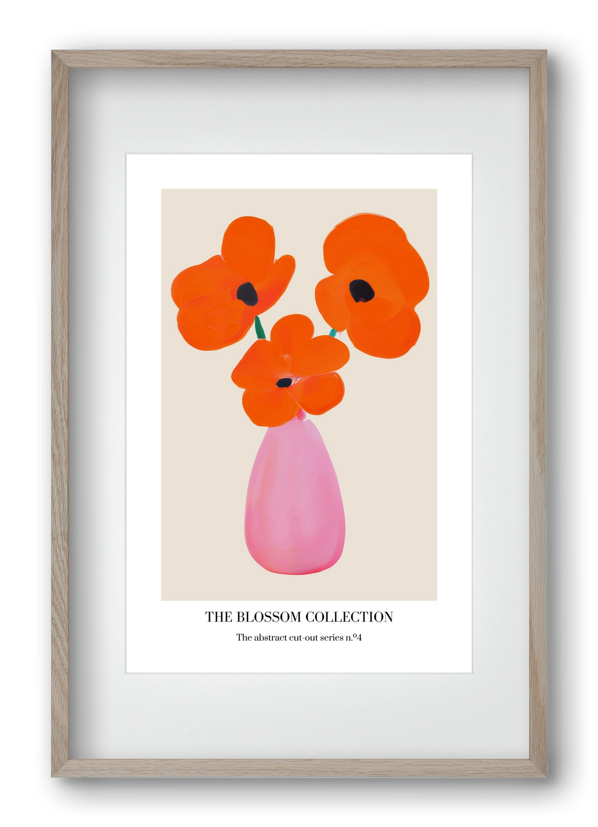 The blossom collection 4, 40x60 cm (30x45 cm), Tölgy keret, paszpartuval