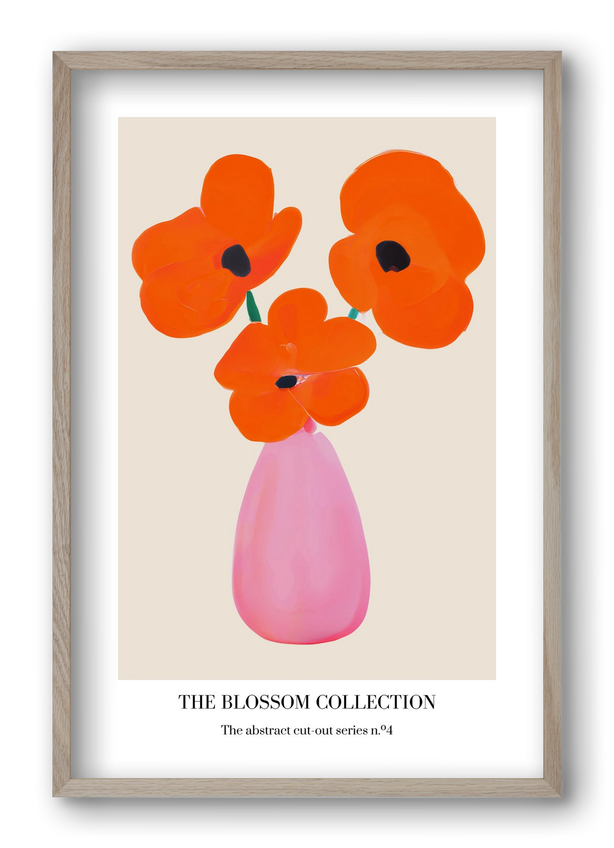 The blossom collection 4, 40x60 cm (40x60 cm), Tölgy keret