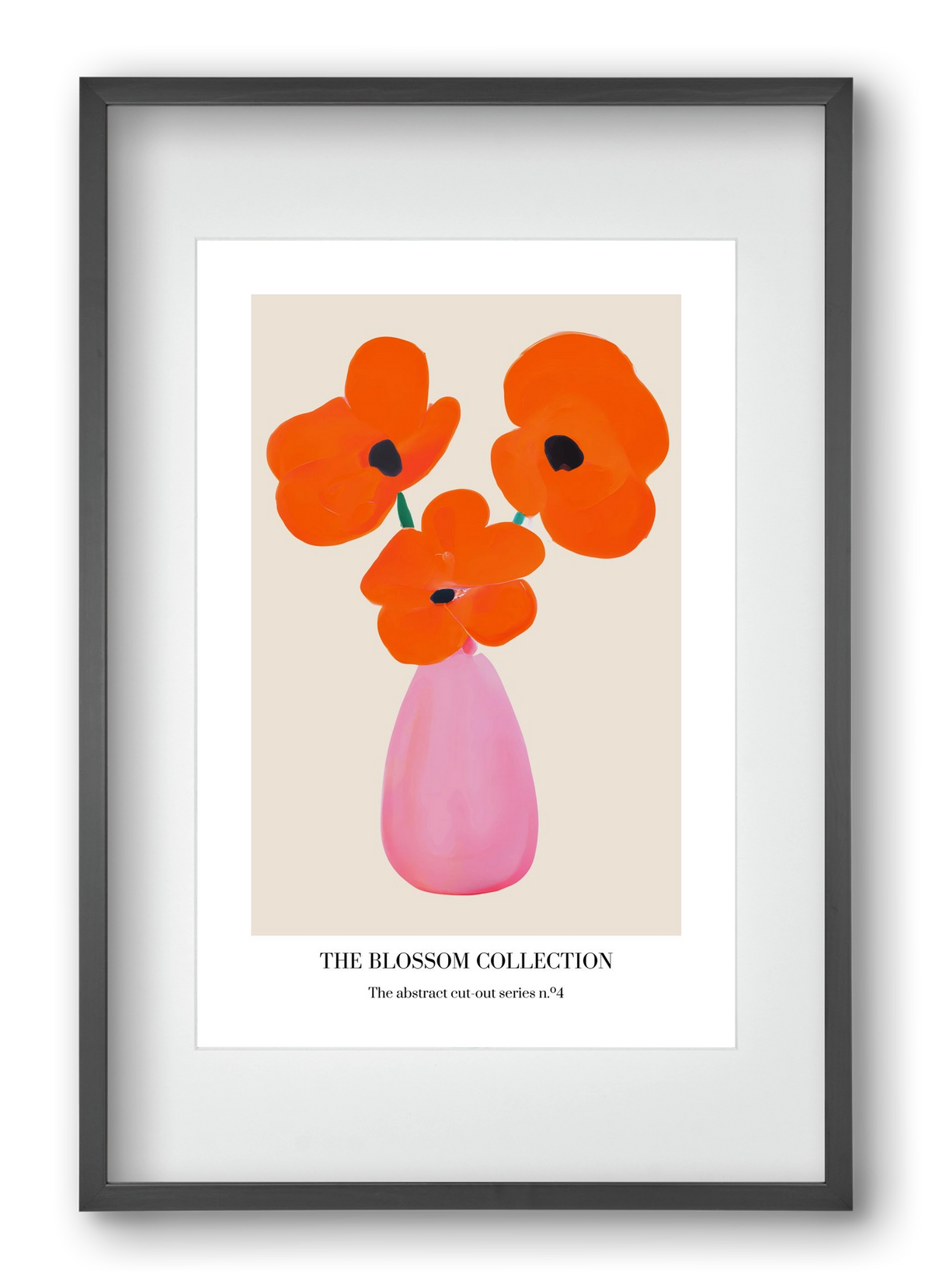 The blossom collection 4, 40x60 cm (30x45 cm), Fekete keret, paszpartuval