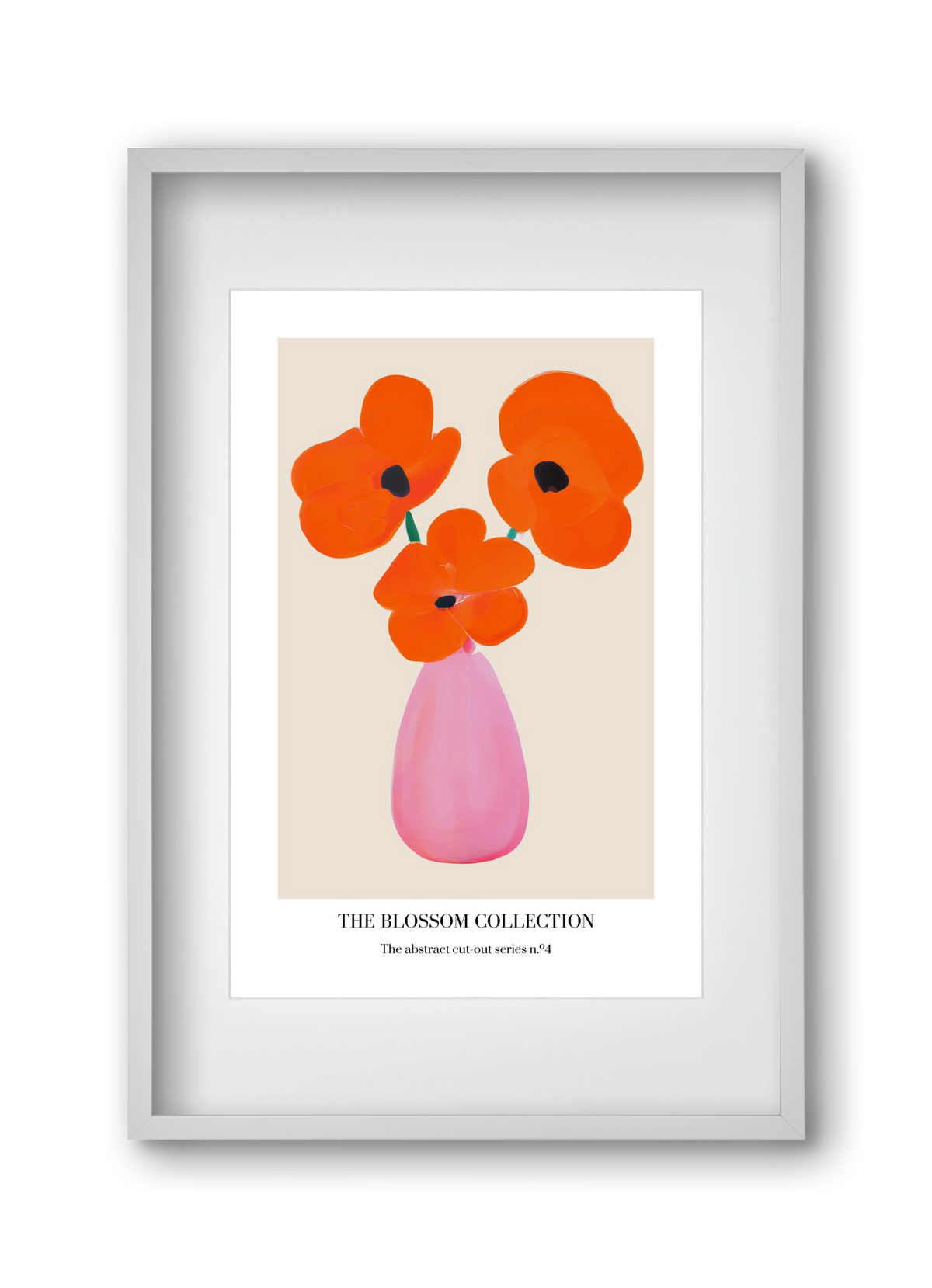 The blossom collection 4, 30x45 cm (20x30 cm), Fehér keret, paszpartuval