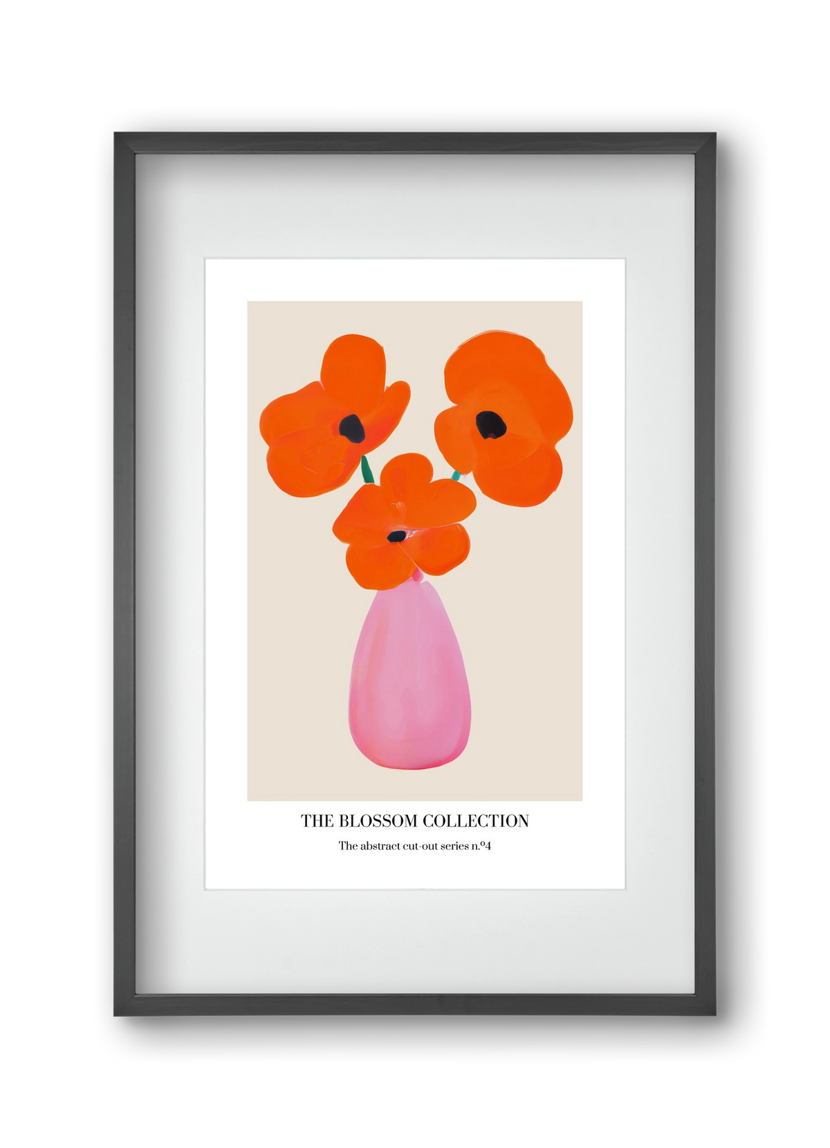 The blossom collection 4, 30x45 cm (20x30 cm), Fekete keret, paszpartuval