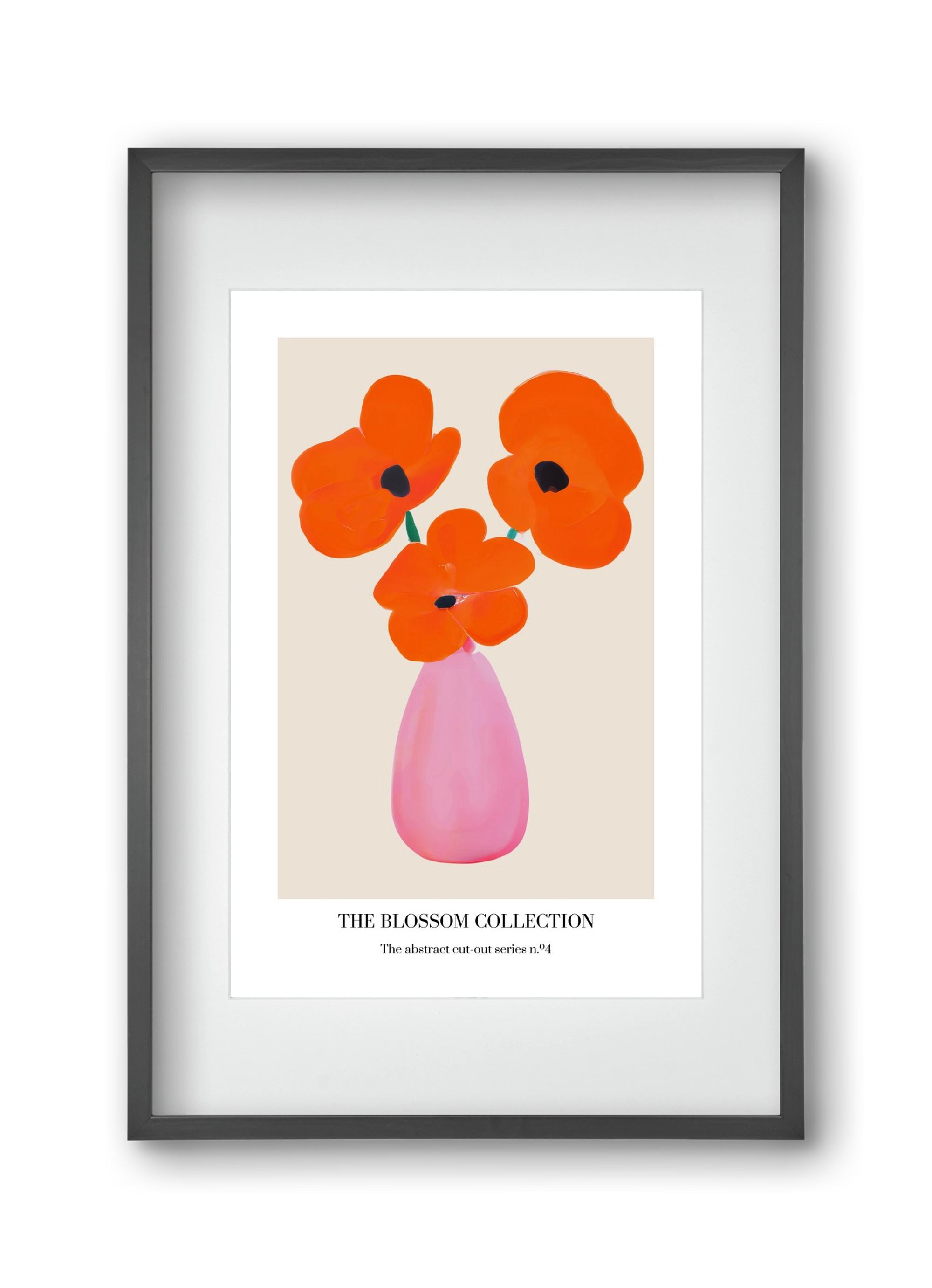 The blossom collection 4, 30x45 cm (20x30 cm), Fekete keret, paszpartuval