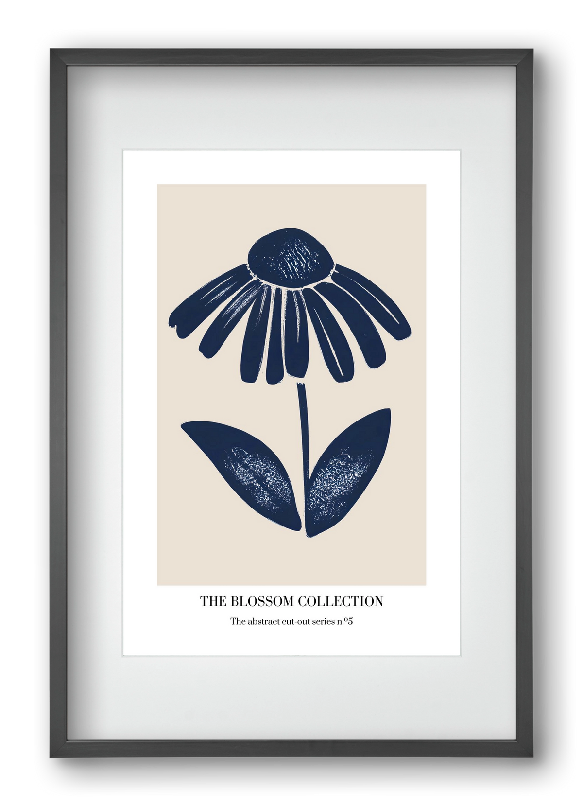 The blossom collection 5, 40x60 cm (30x45 cm), Fekete keret, paszpartuval