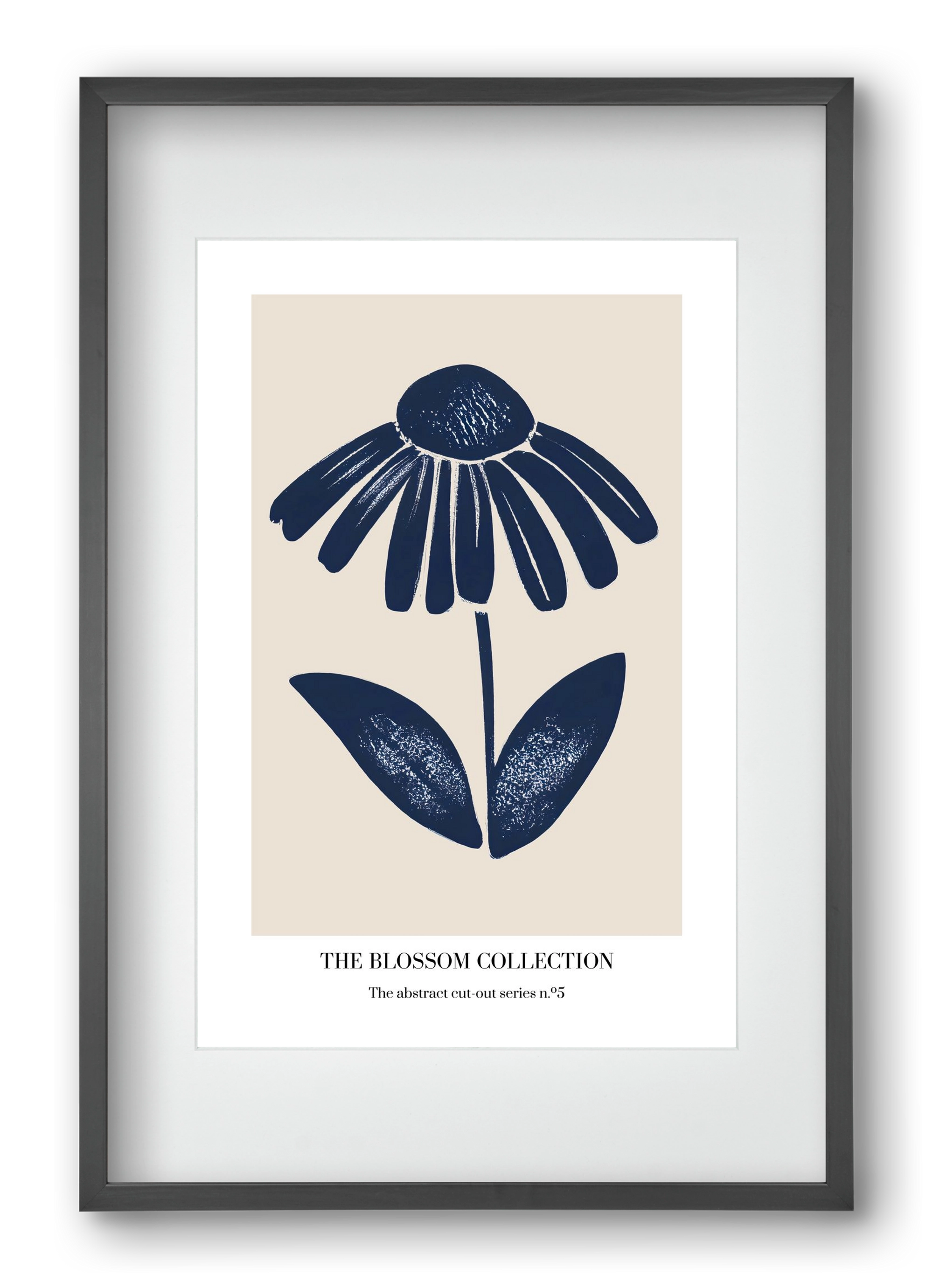 The blossom collection 5, 40x60 cm (30x45 cm), Fekete keret, paszpartuval