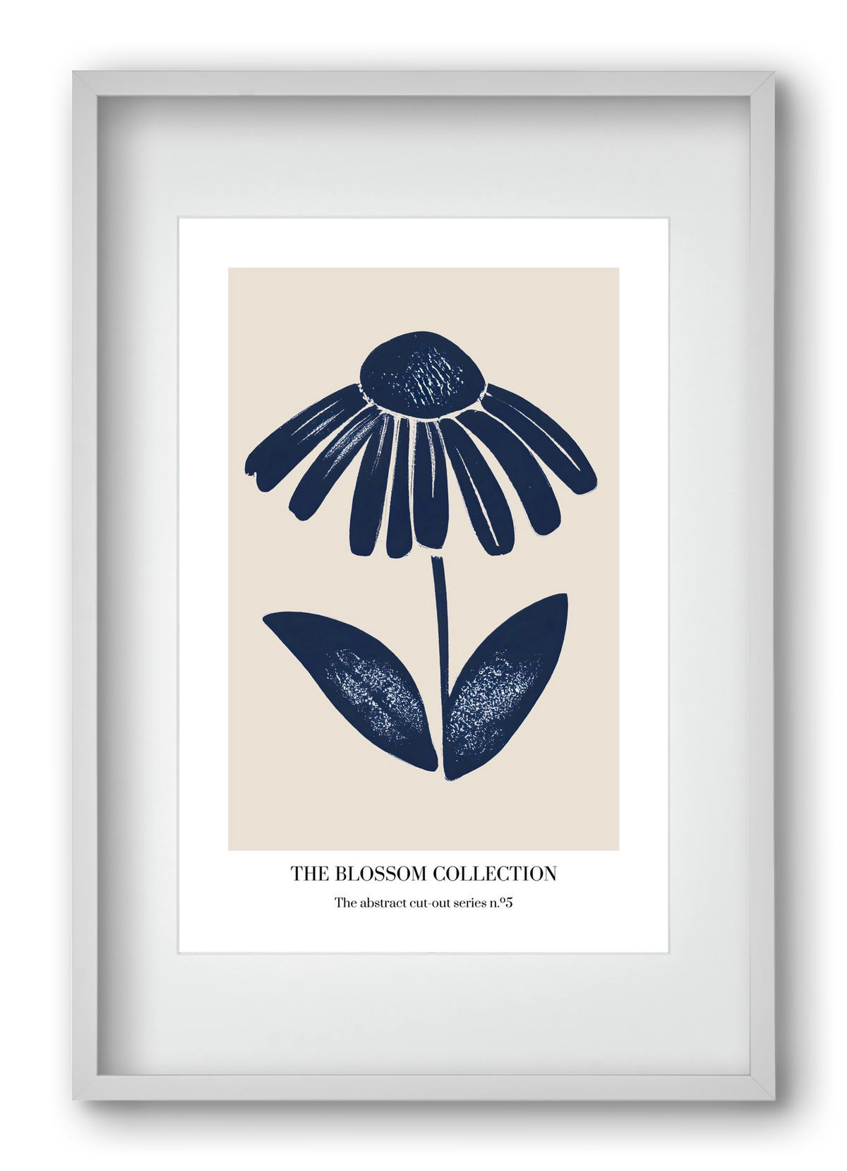 The blossom collection 5, 40x60 cm (30x45 cm), Fehér keret, paszpartuval