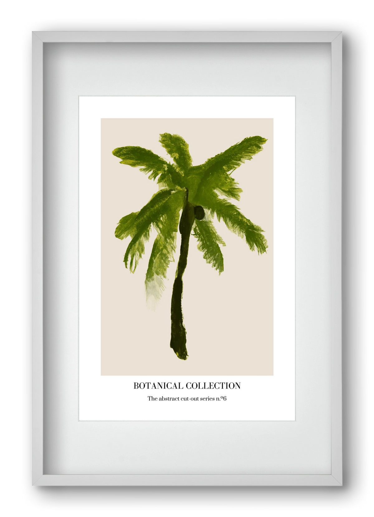 Botanical collection 6, 40x60 cm (30x45 cm), Fehér keret, paszpartuval