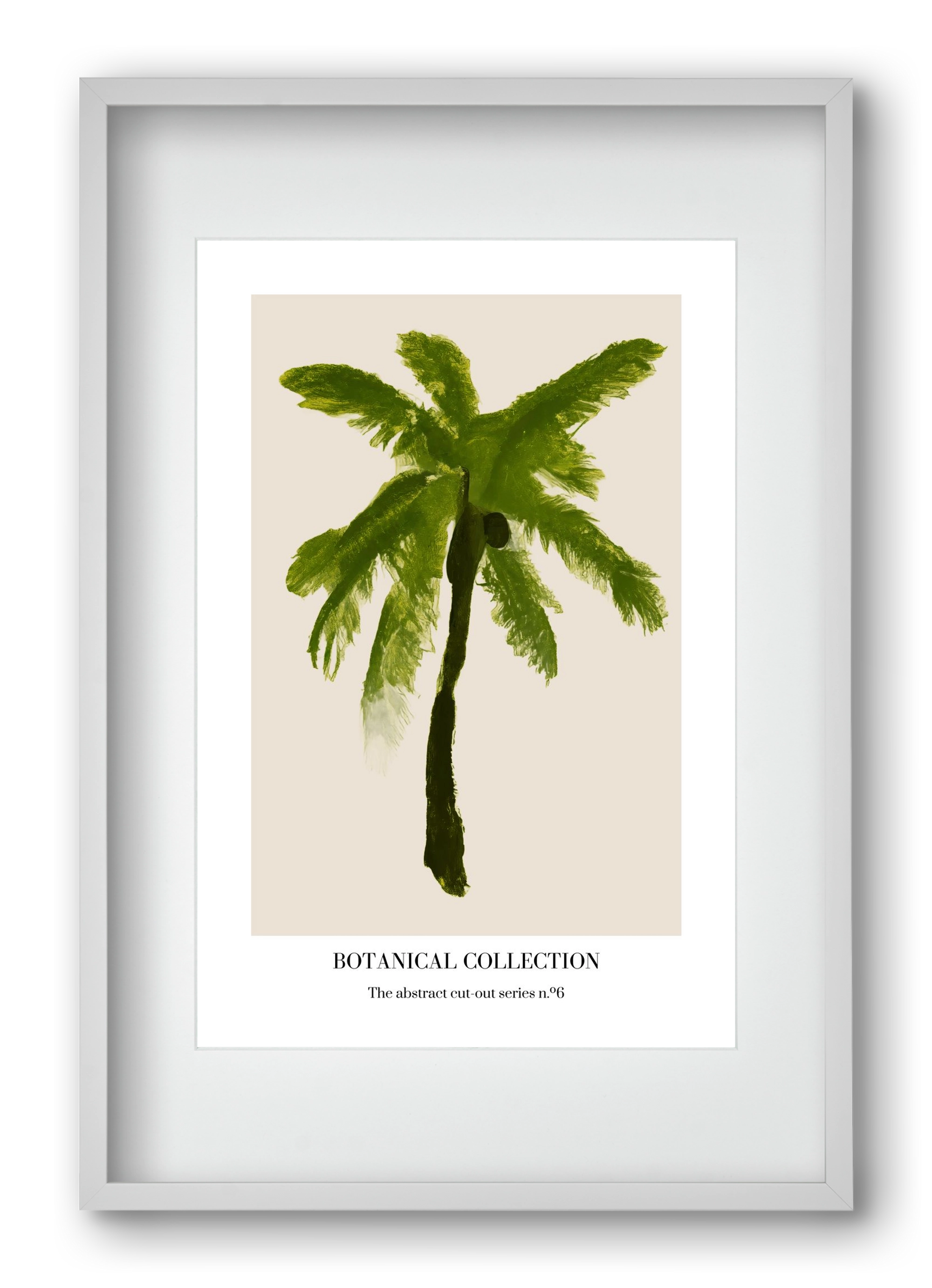 Botanical collection 6, 40x60 cm (30x45 cm), Fehér keret, paszpartuval