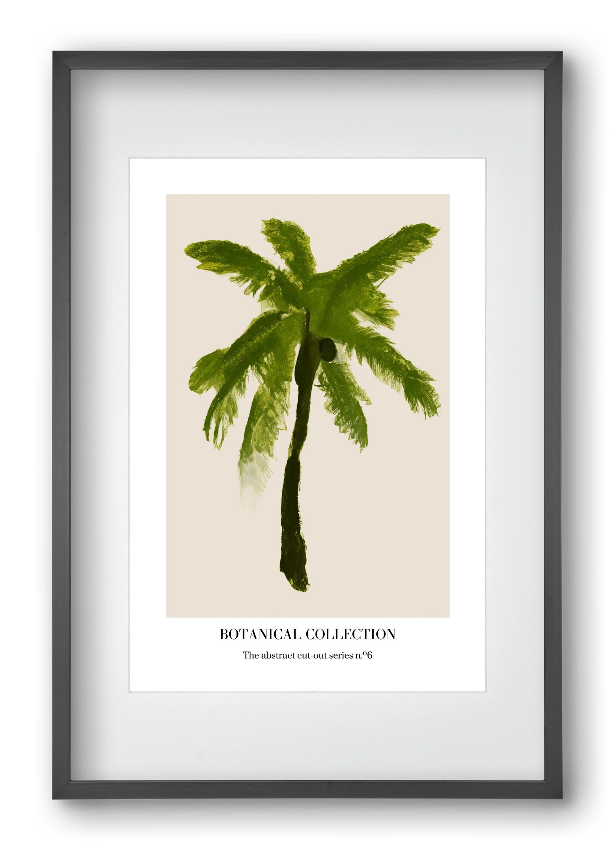 Botanical collection 6, 40x60 cm (30x45 cm), Fekete keret, paszpartuval