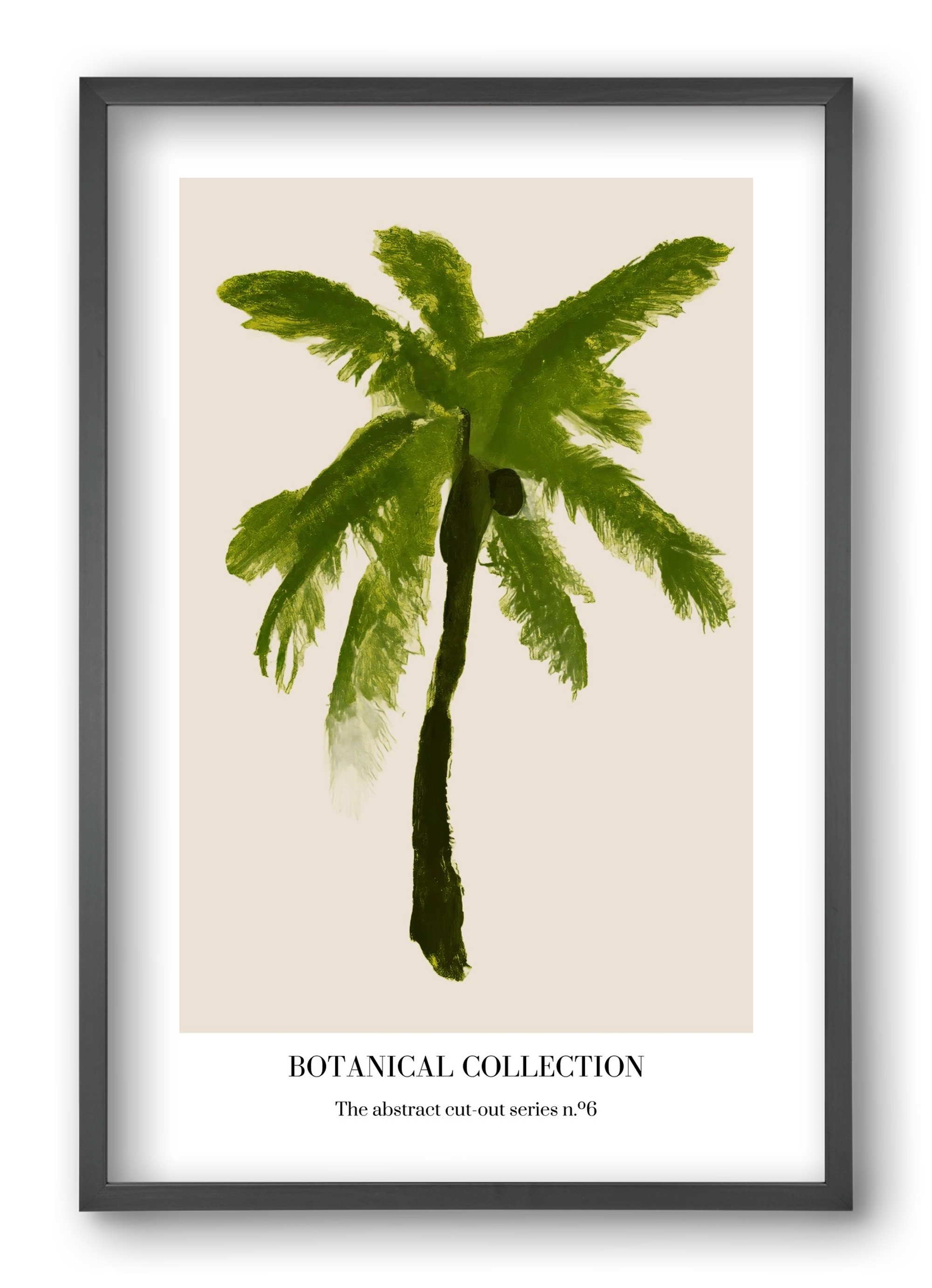 Botanical collection 6, 40x60 cm (40x60 cm), Fekete keret