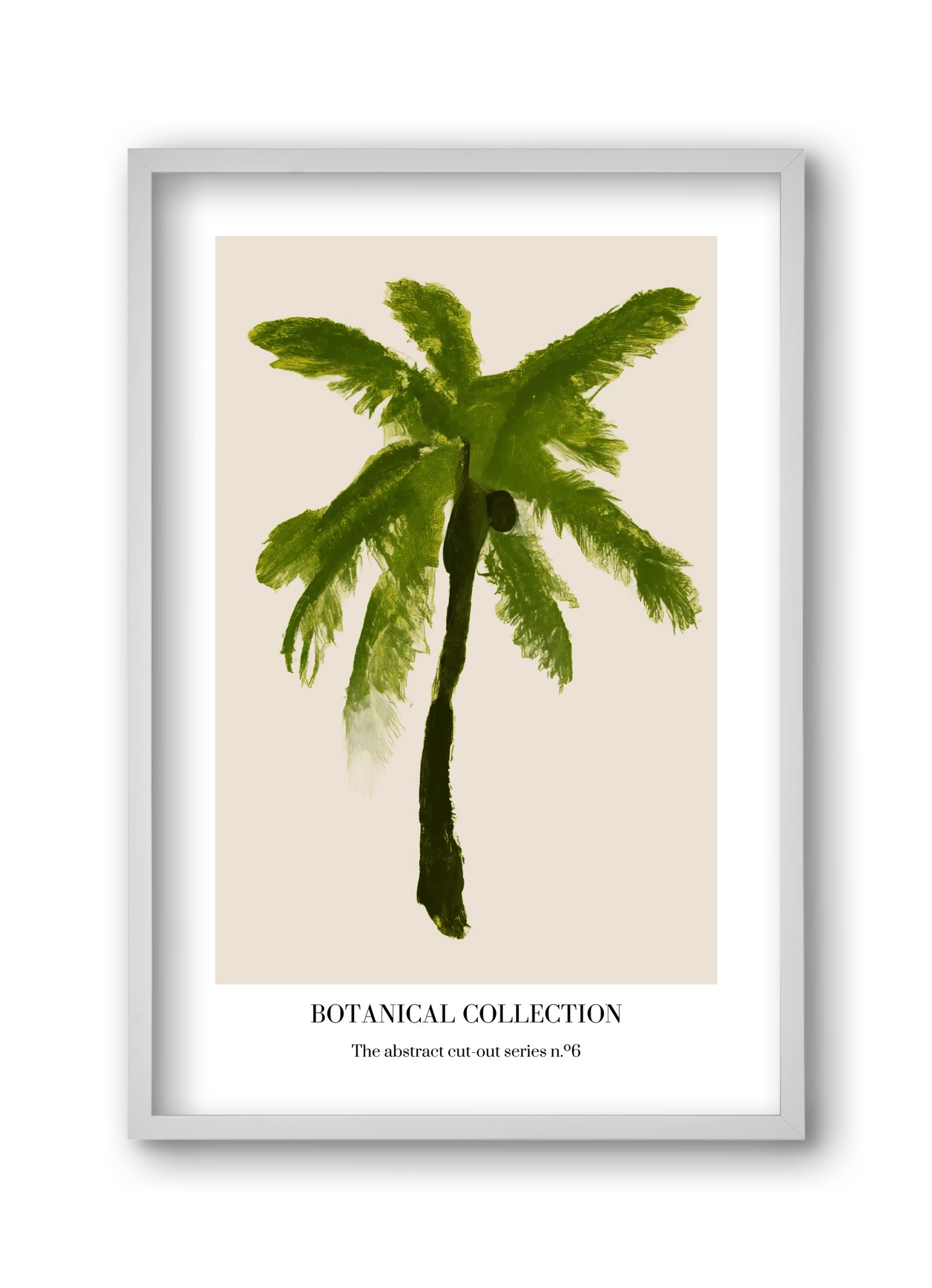 Botanical collection 6, 30x45 cm (30x45 cm), Fehér keret