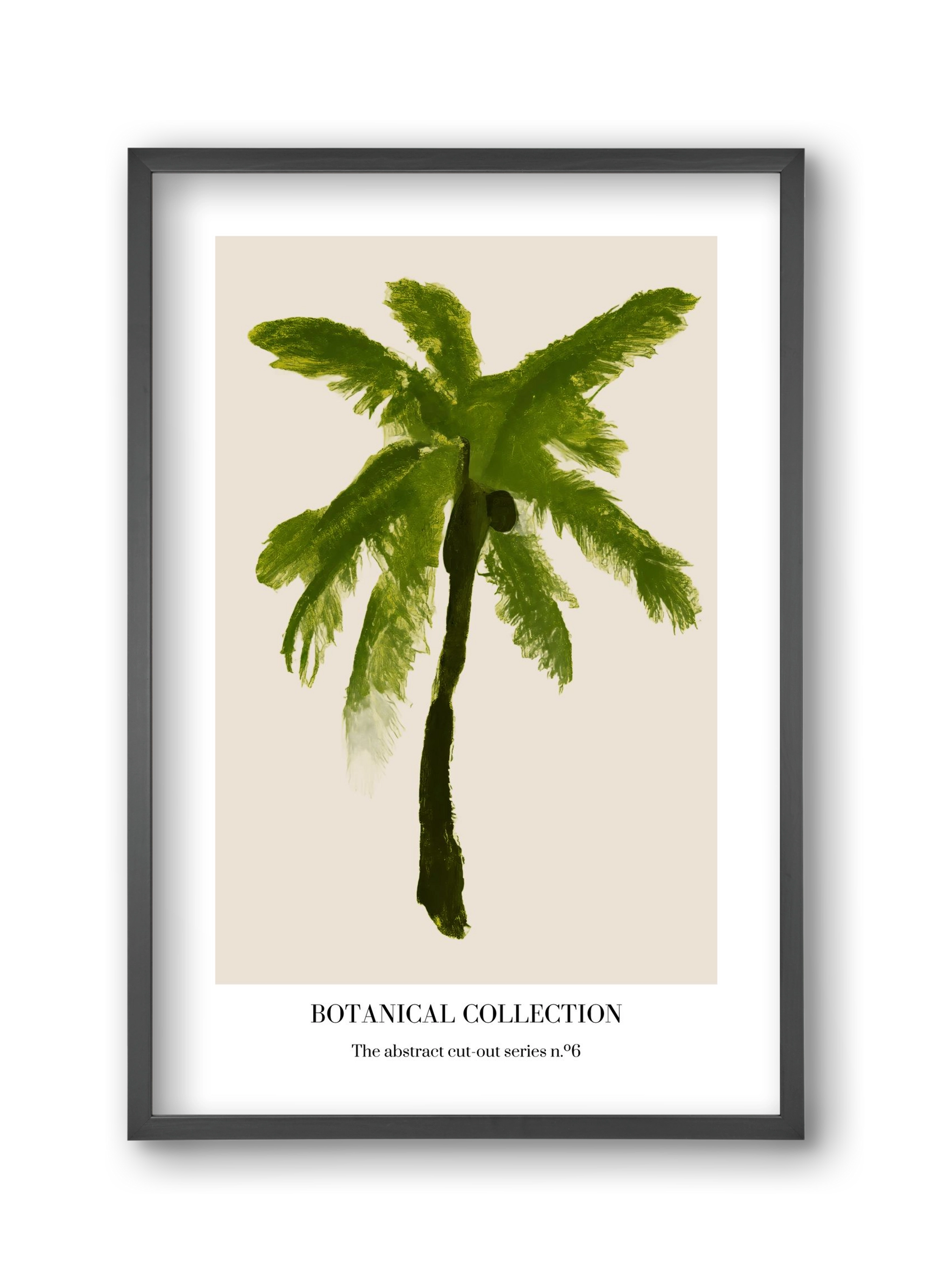 Botanical collection 6, 30x45 cm (30x45 cm), Fekete keret