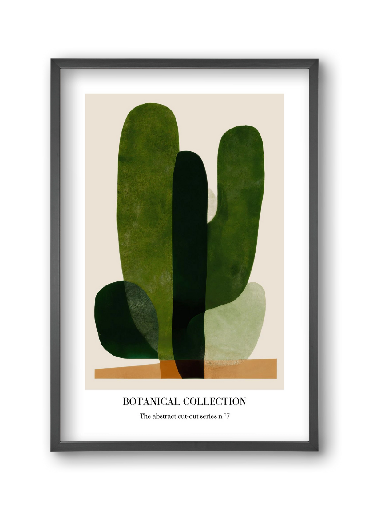 Botanical collection 7, 30x45 cm (30x45 cm), Fekete keret