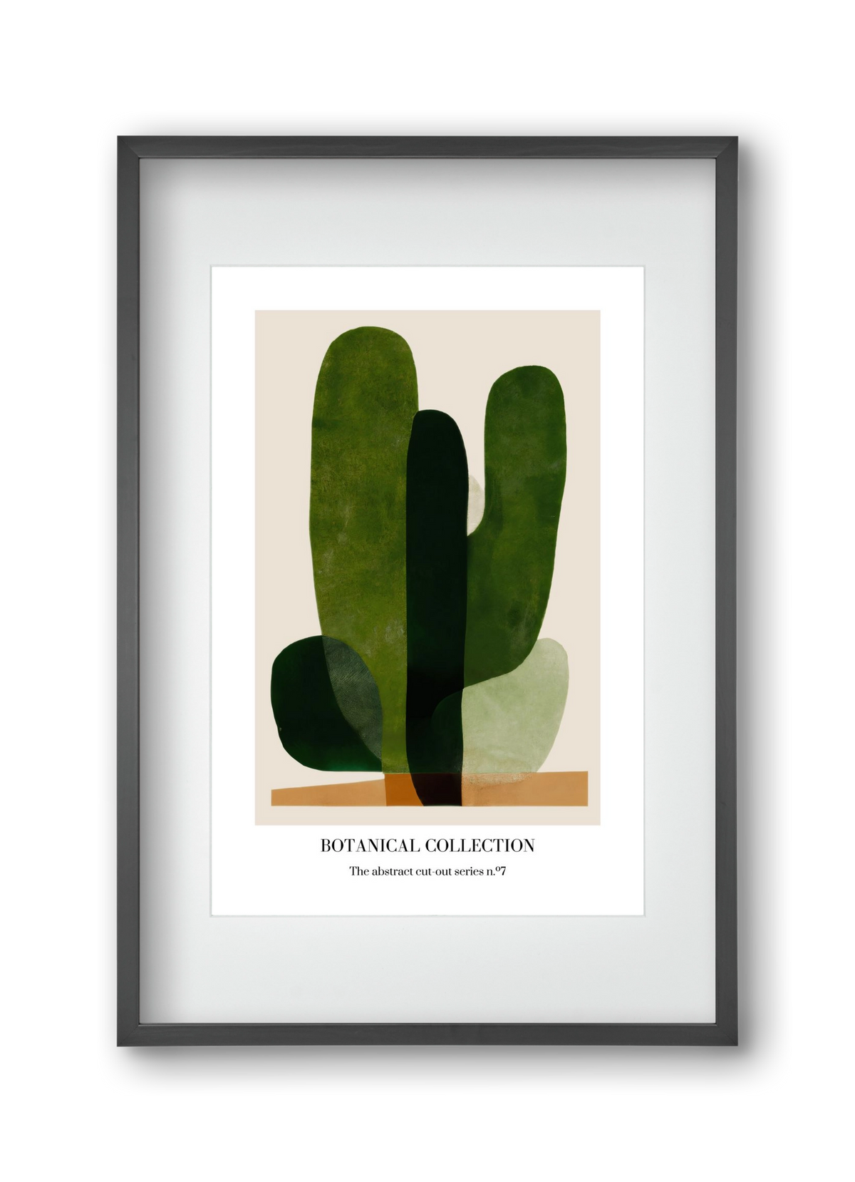 Botanical collection 7, 30x45 cm (20x30 cm), Fekete keret, paszpartuval