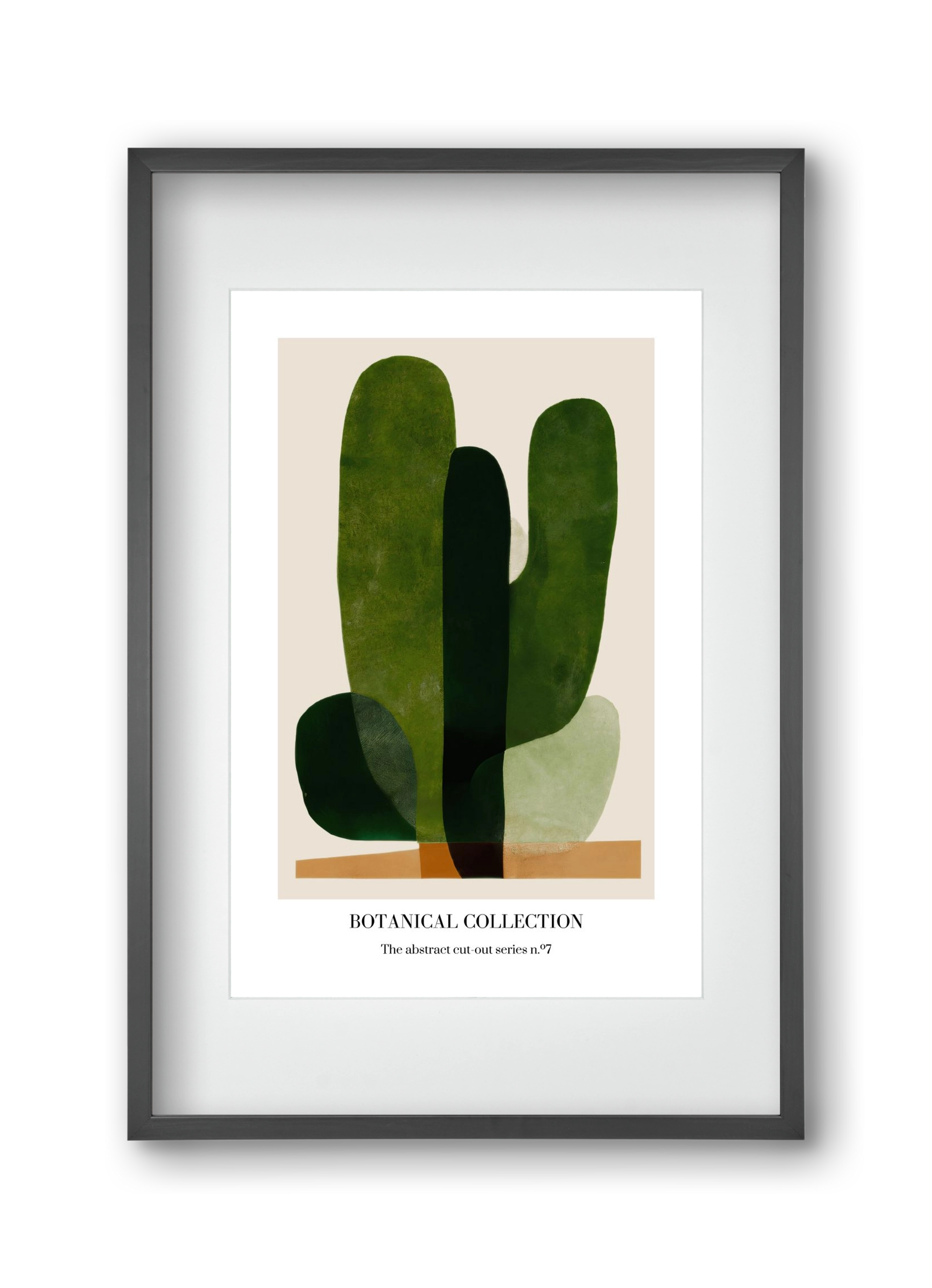 Botanical collection 7, 30x45 cm (20x30 cm), Fekete keret, paszpartuval