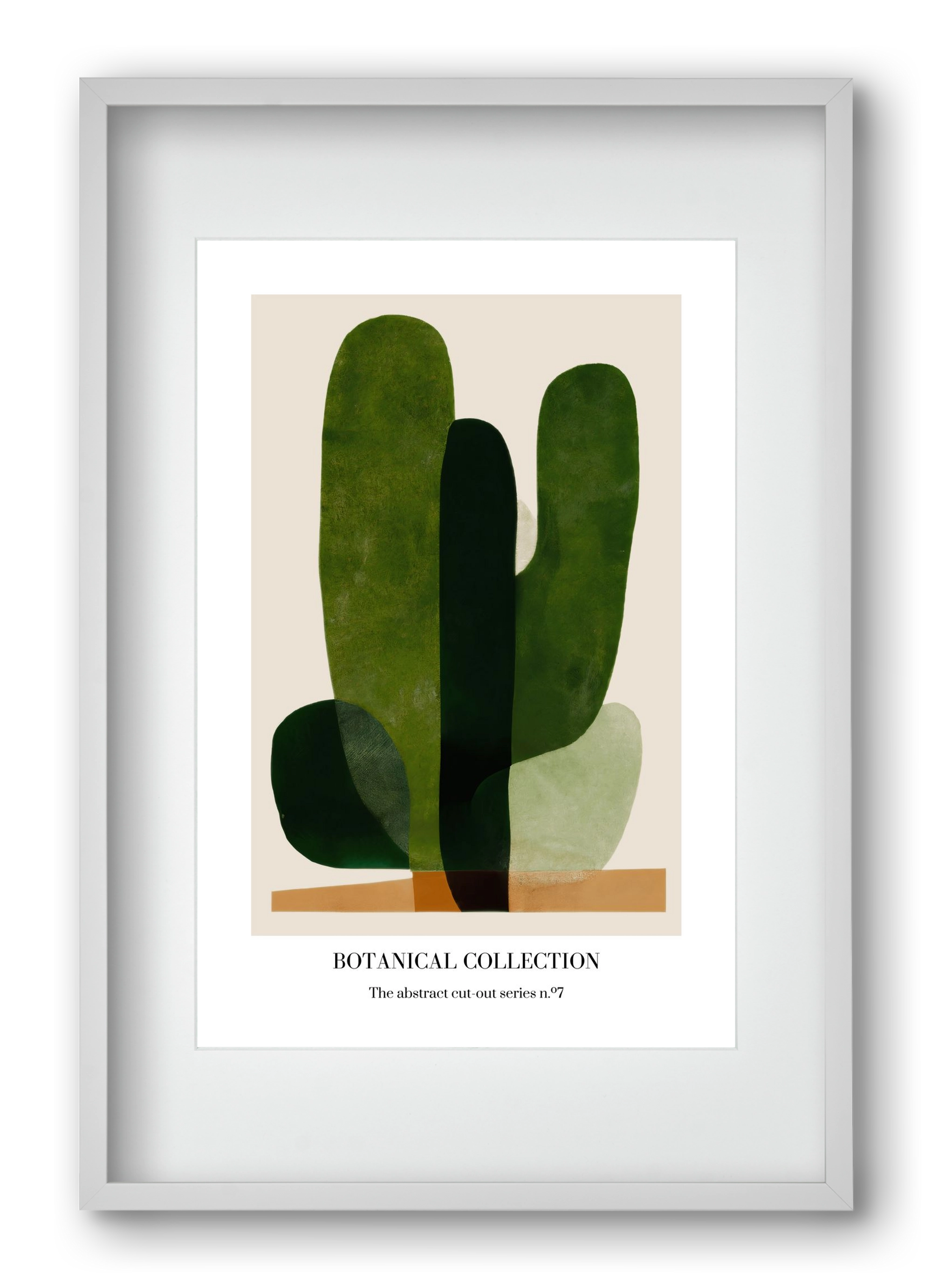 Botanical collection 7, 40x60 cm (30x45 cm), Fehér keret, paszpartuval