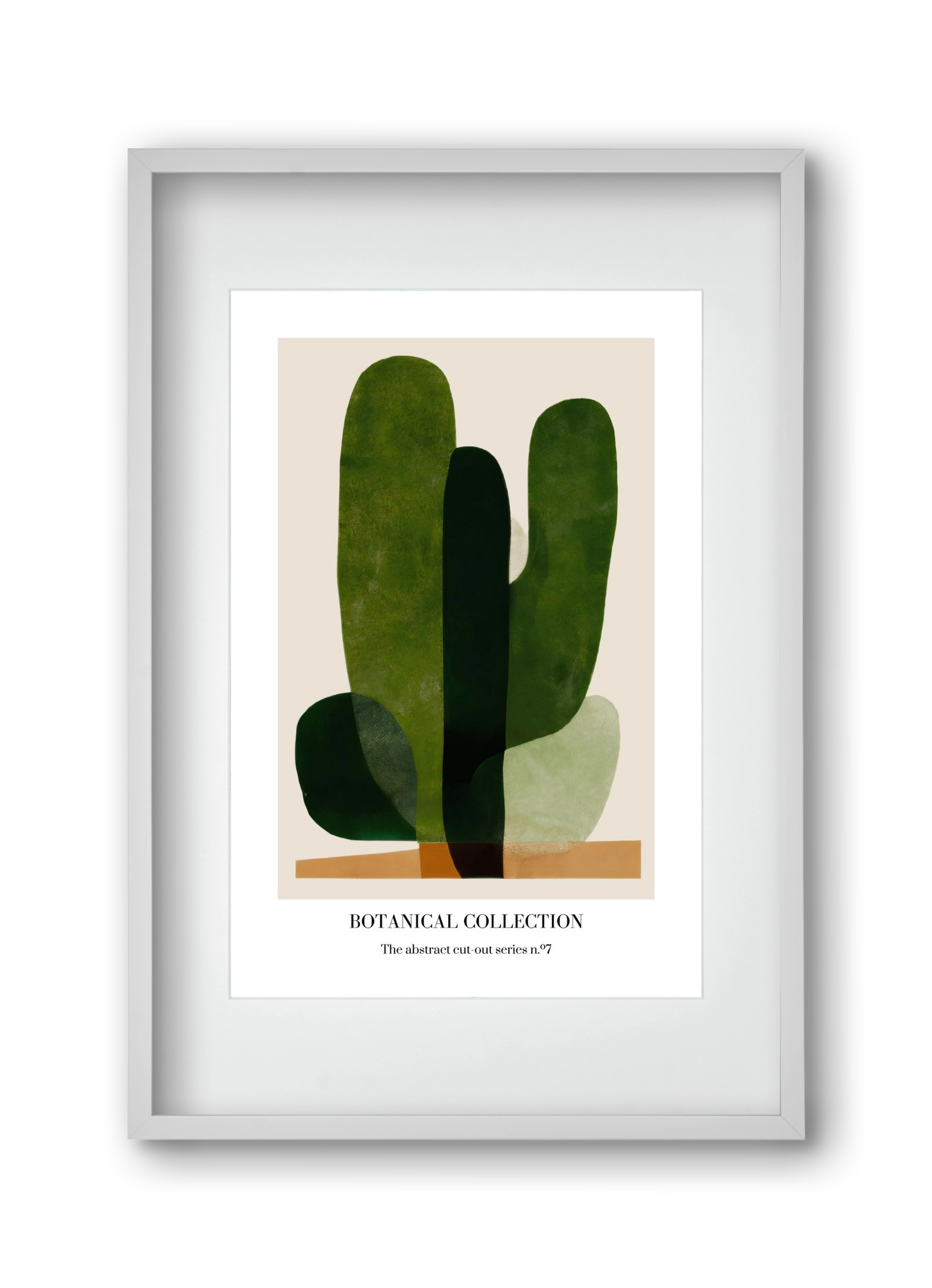 Botanical collection 7, 30x45 cm (20x30 cm), Fehér keret, paszpartuval