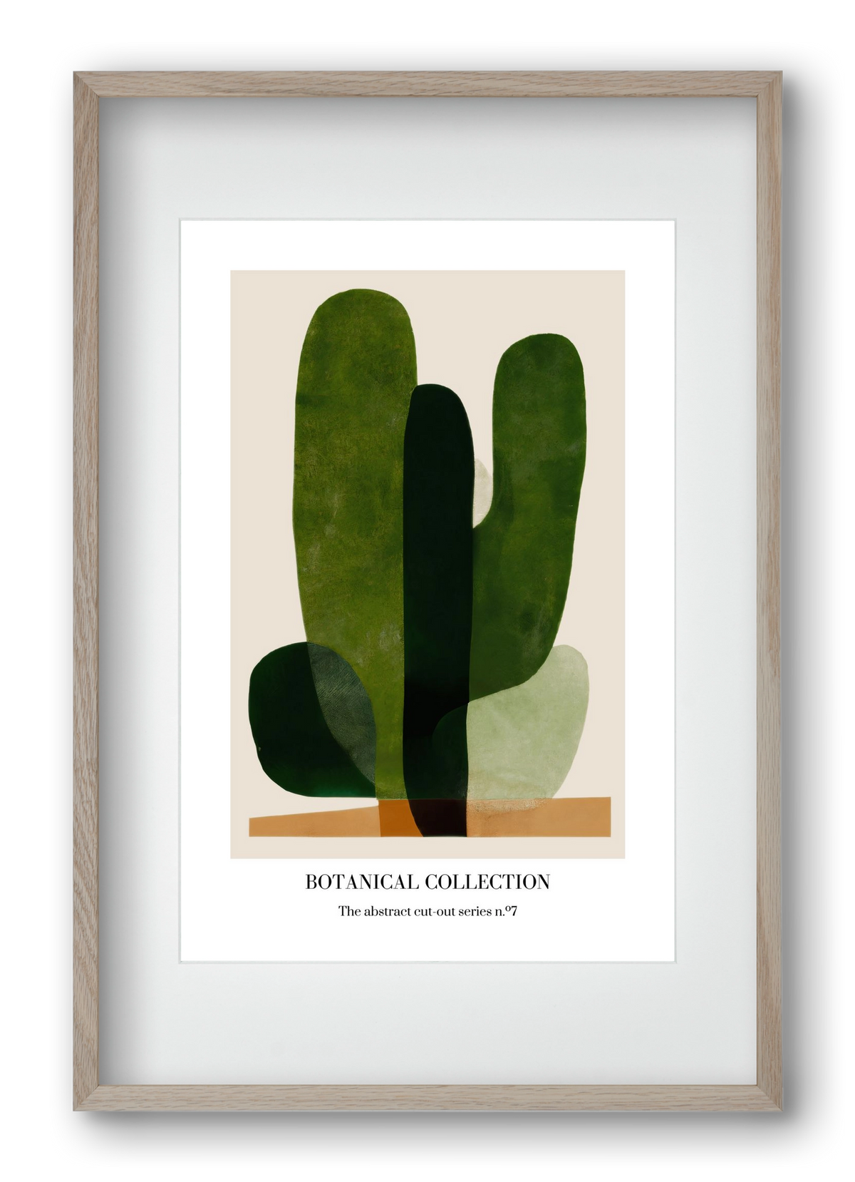 Botanical collection 7, 40x60 cm (30x45 cm), Tölgy keret, paszpartuval