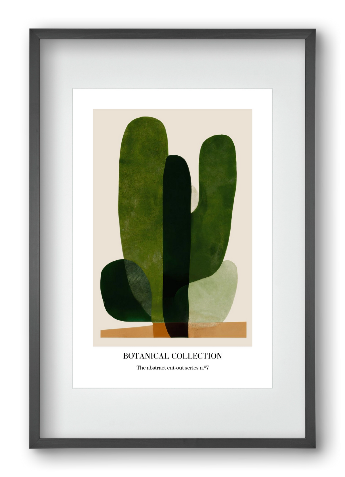 Botanical collection 7, 40x60 cm (30x45 cm), Fekete keret, paszpartuval