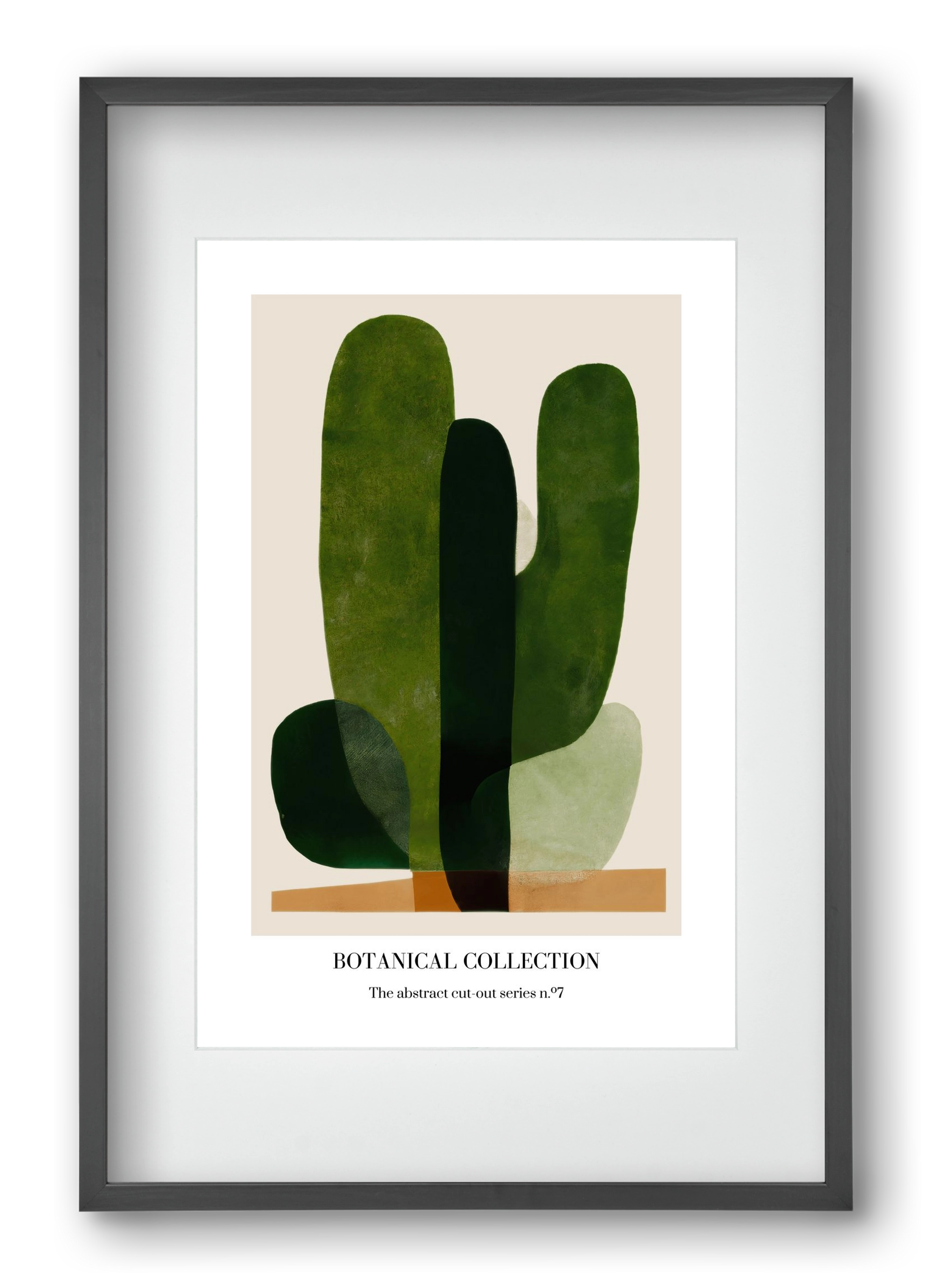 Botanical collection 7, 40x60 cm (30x45 cm), Fekete keret, paszpartuval