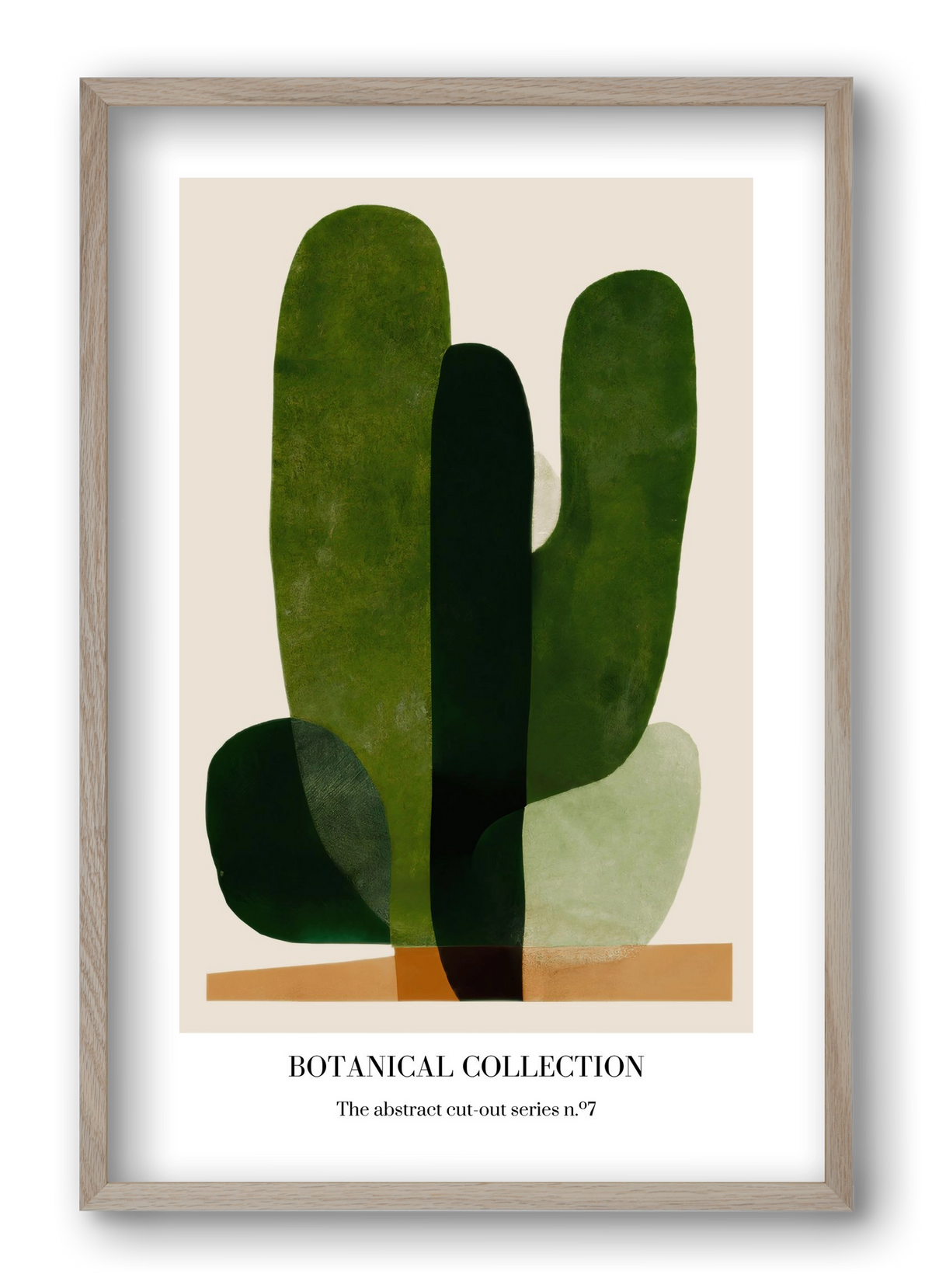 Botanical collection 7, 40x60 cm (40x60 cm), Tölgy keret