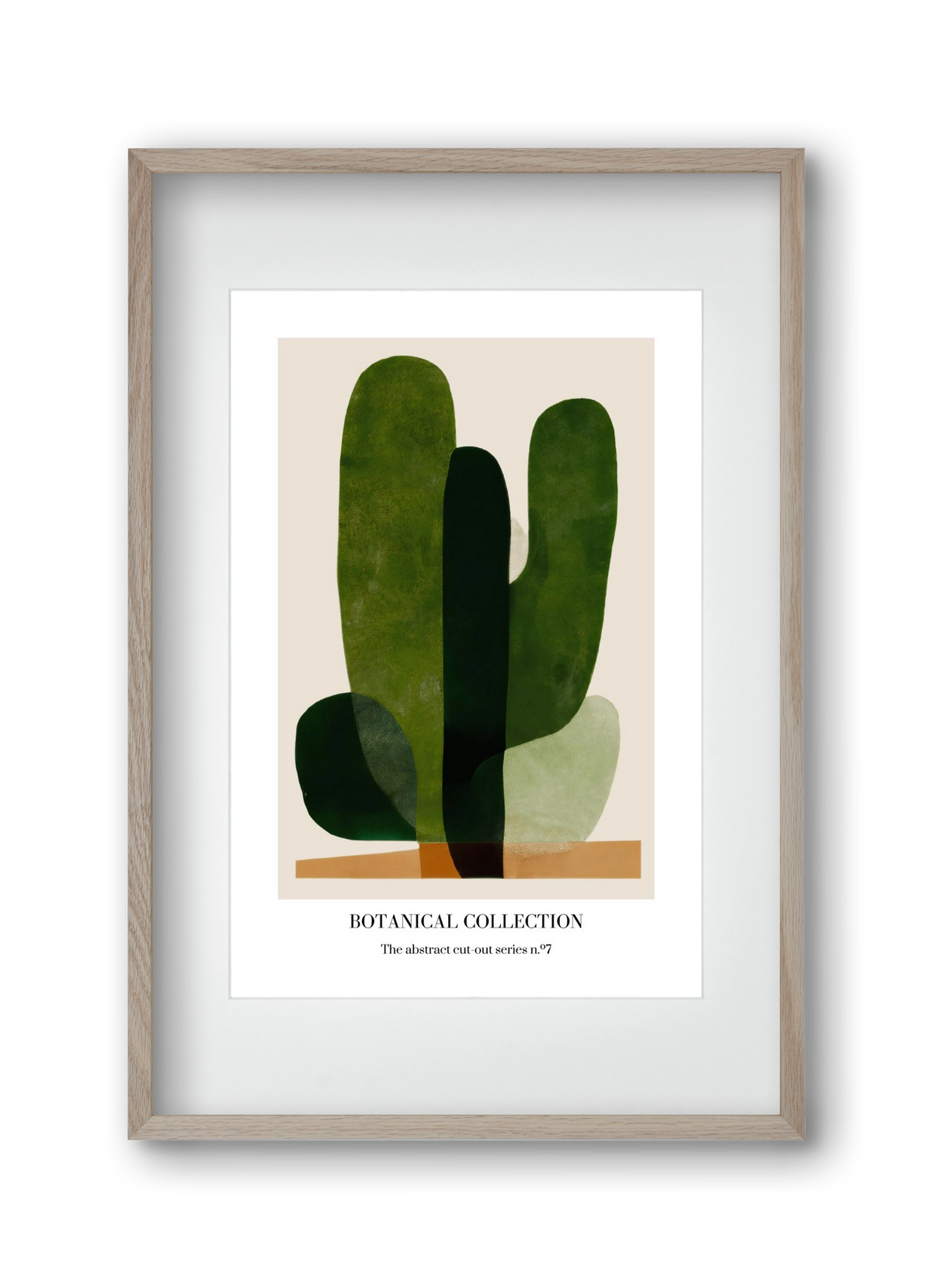 Botanical collection 7, 30x45 cm (20x30 cm), Tölgy keret, paszpartuval