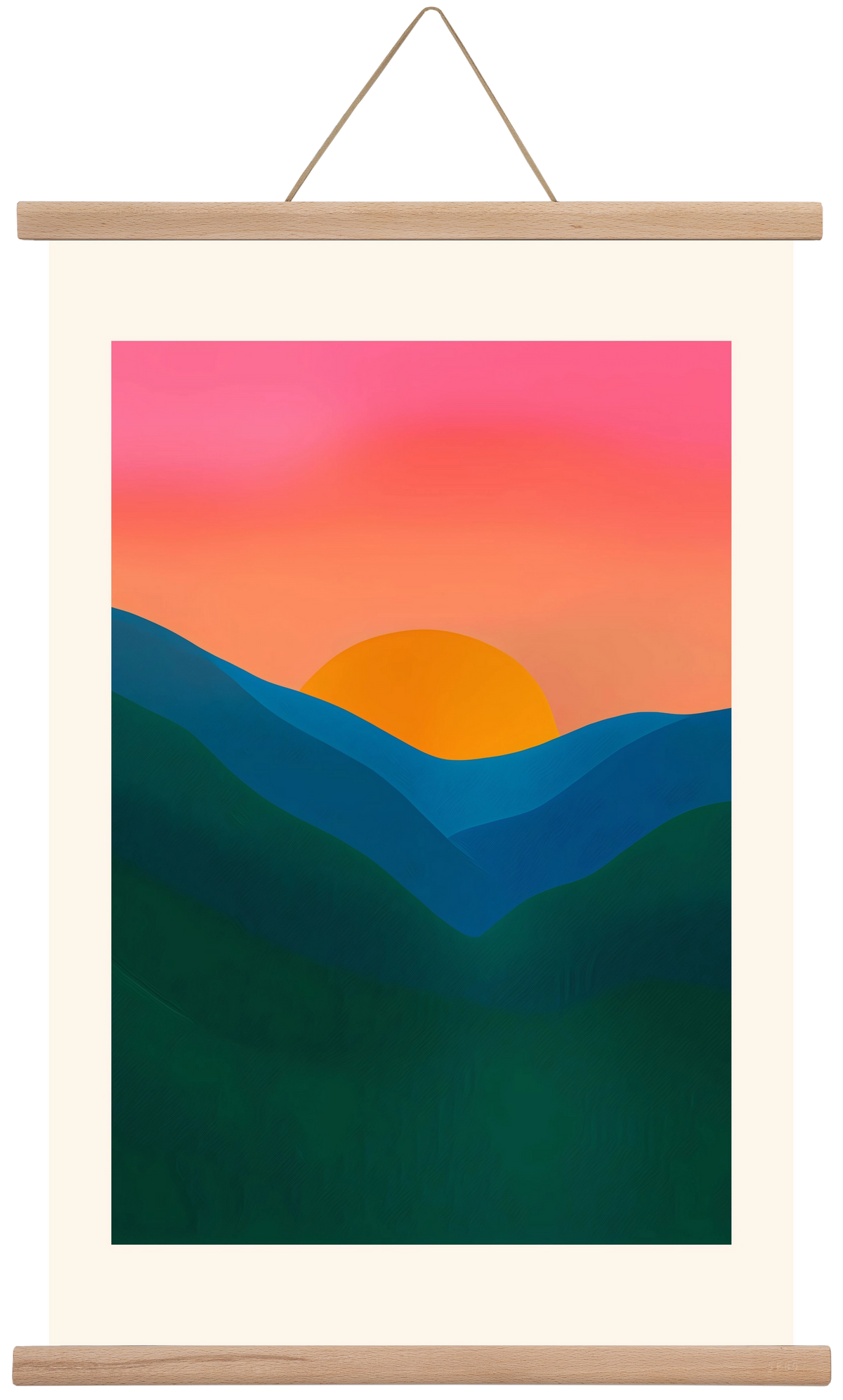 Echo , 40x60 cm (40x60 cm), Tölgy akasztó