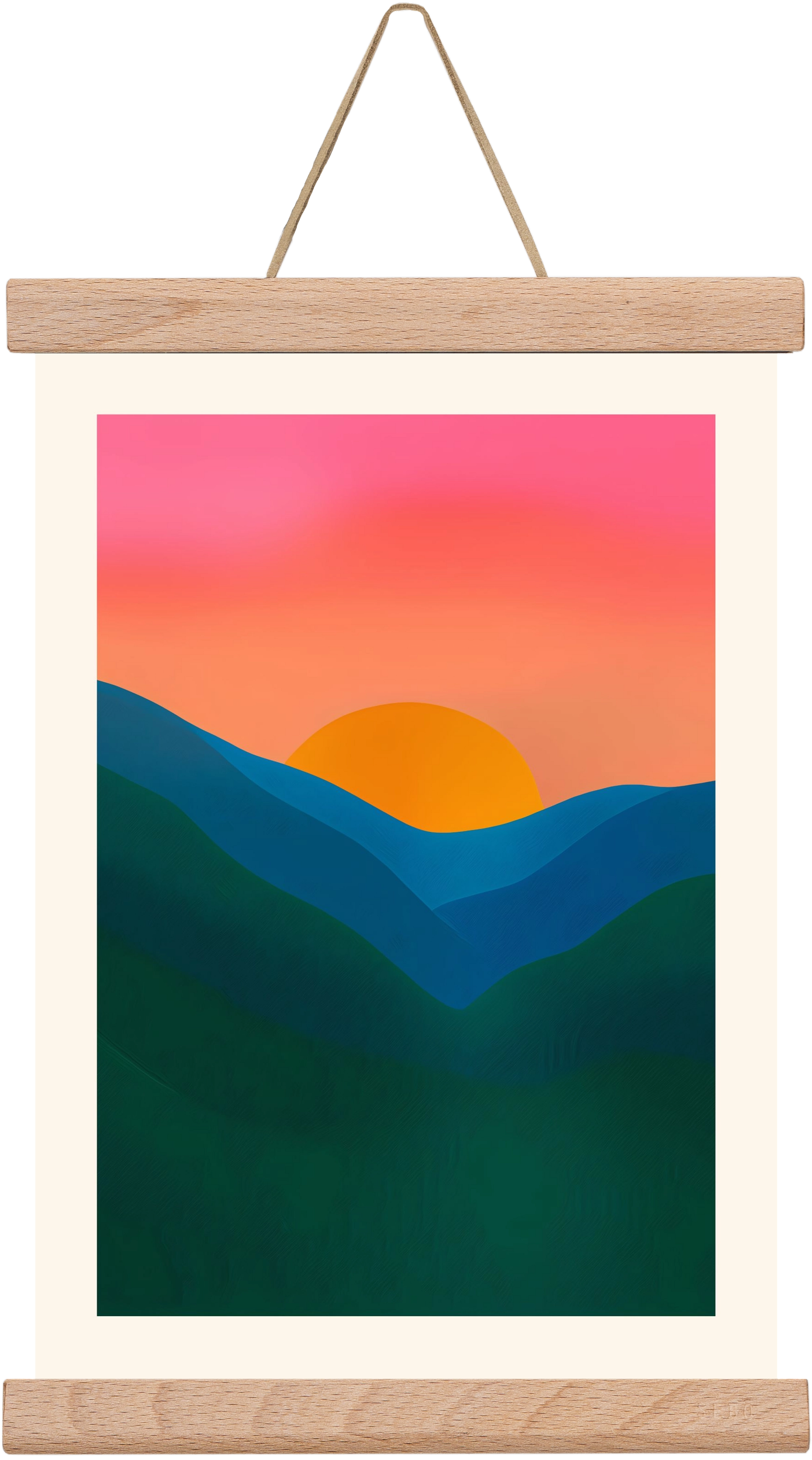 Echo , 20x30 cm (20x30 cm), Tölgy akasztó