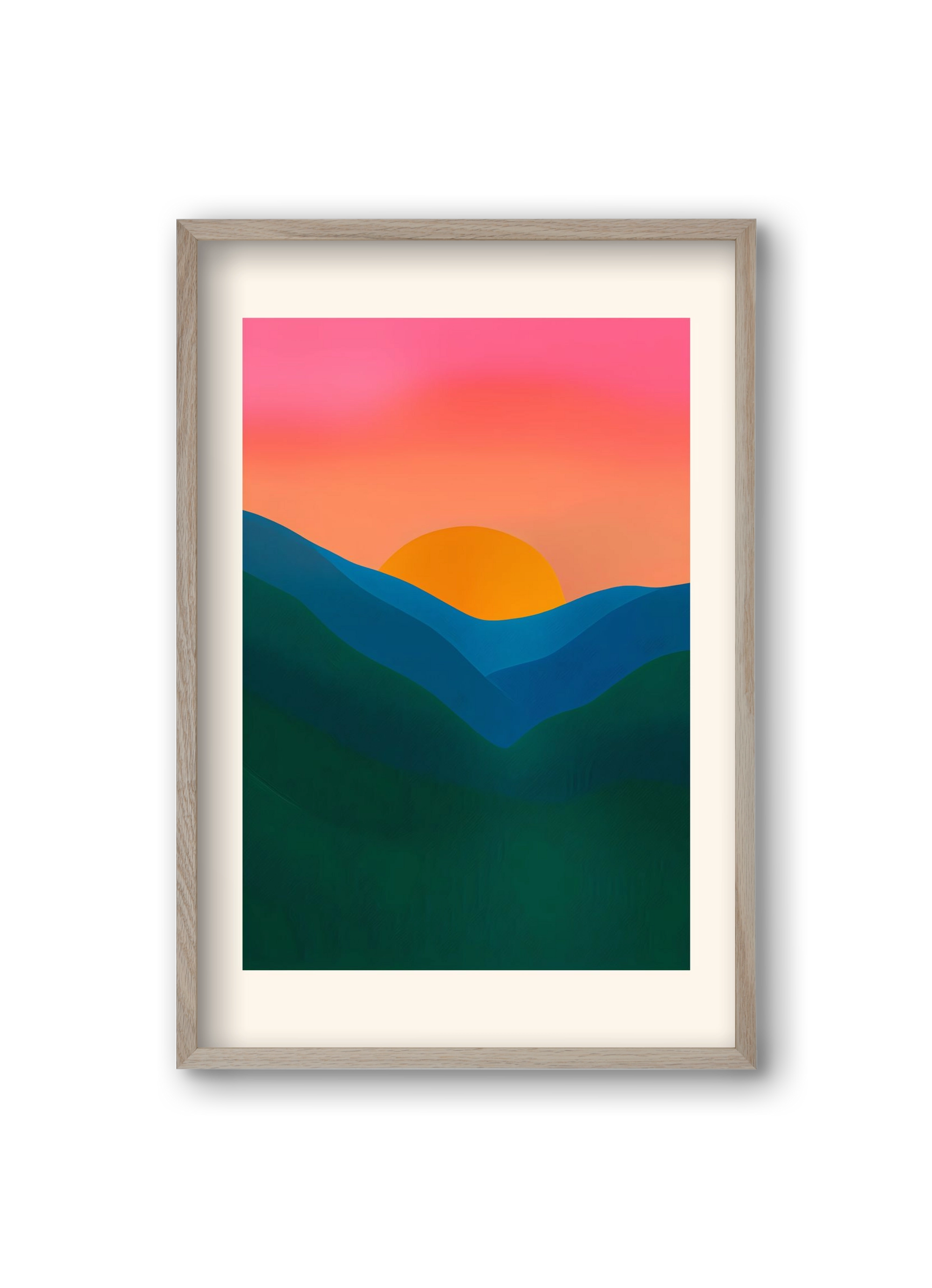 Echo , 20x30 cm (20x30 cm), Tölgy keret