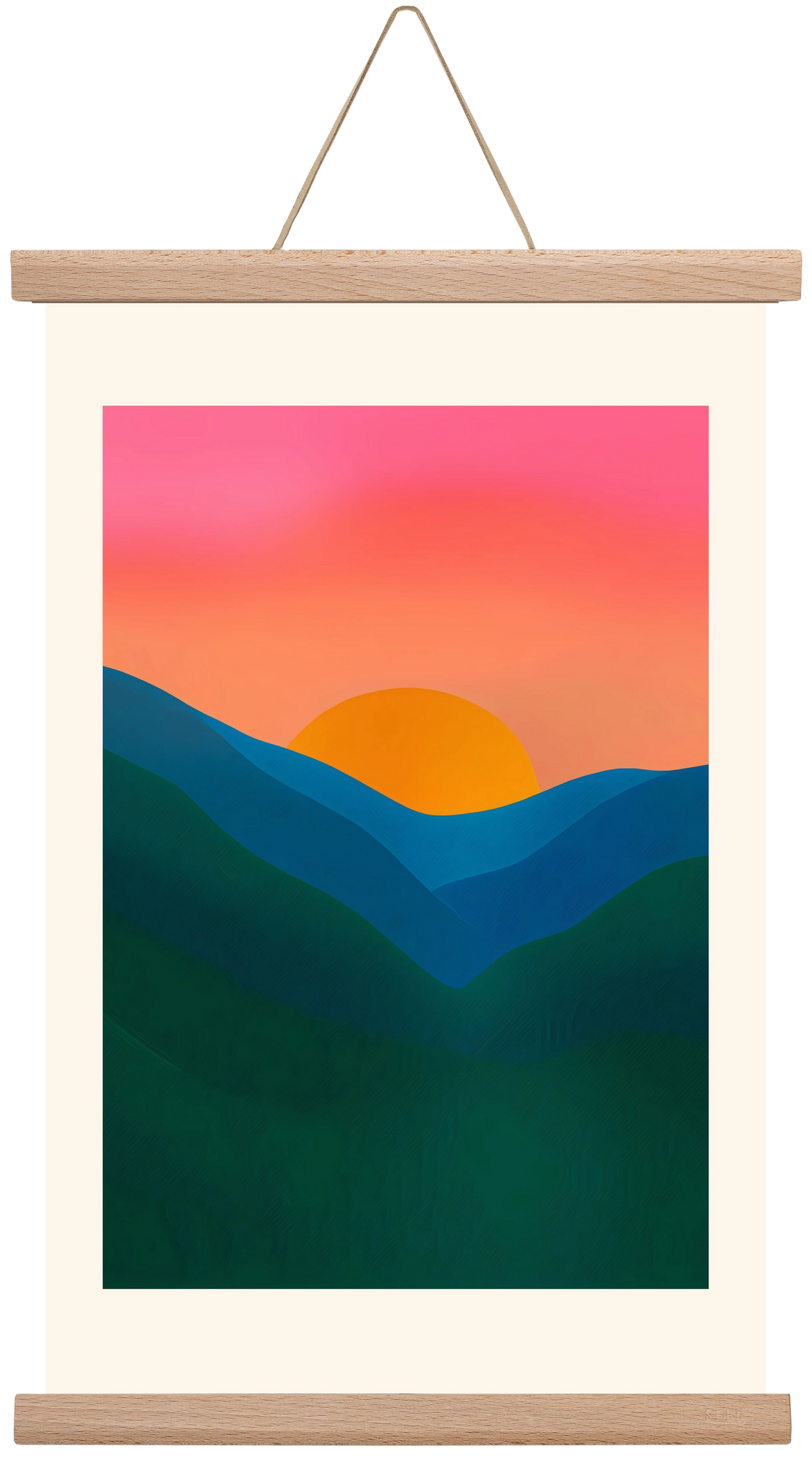 Echo , 30x45 cm (30x45 cm), Tölgy akasztó