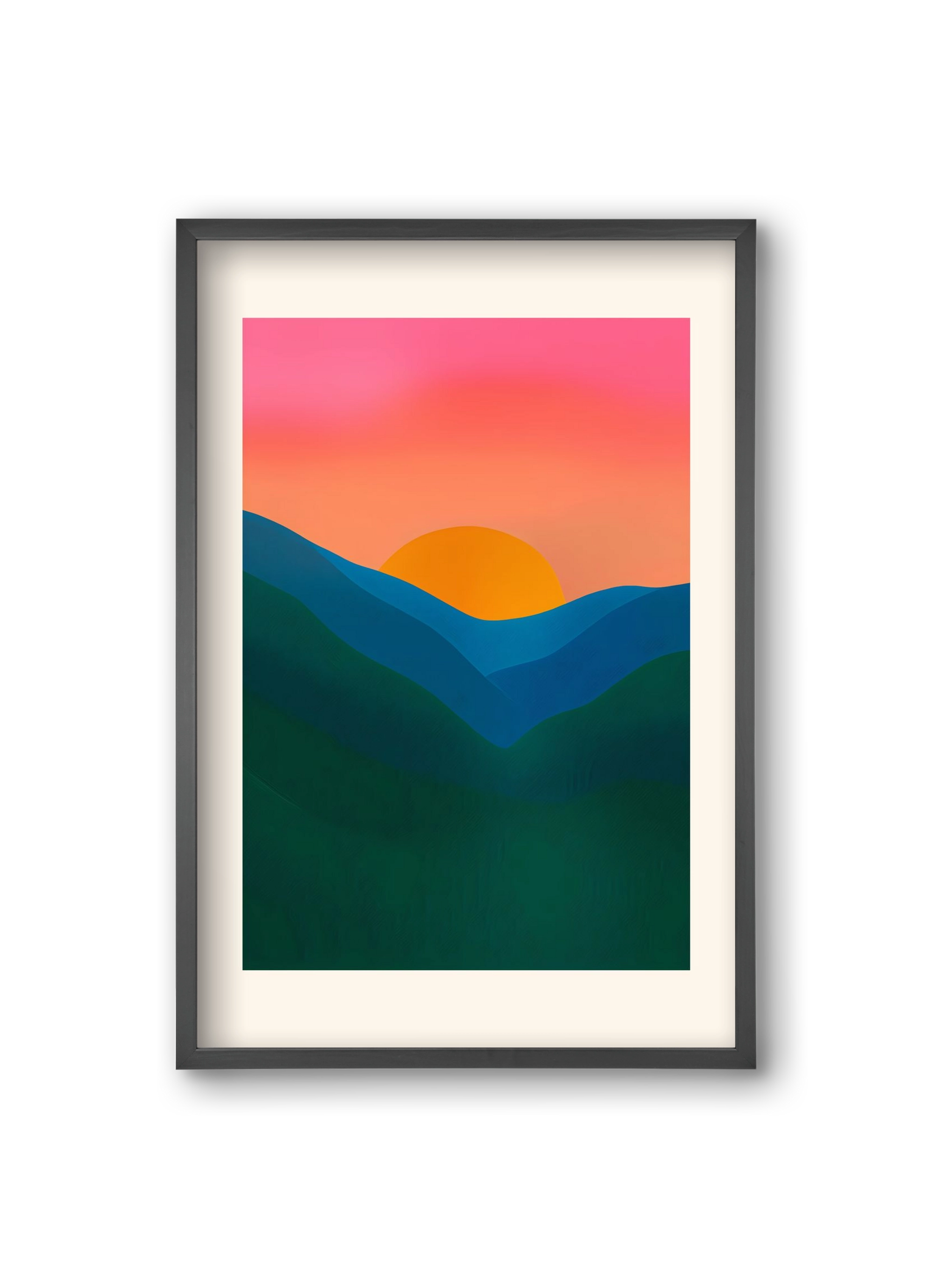 Echo , 20x30 cm (20x30 cm), Fekete keret