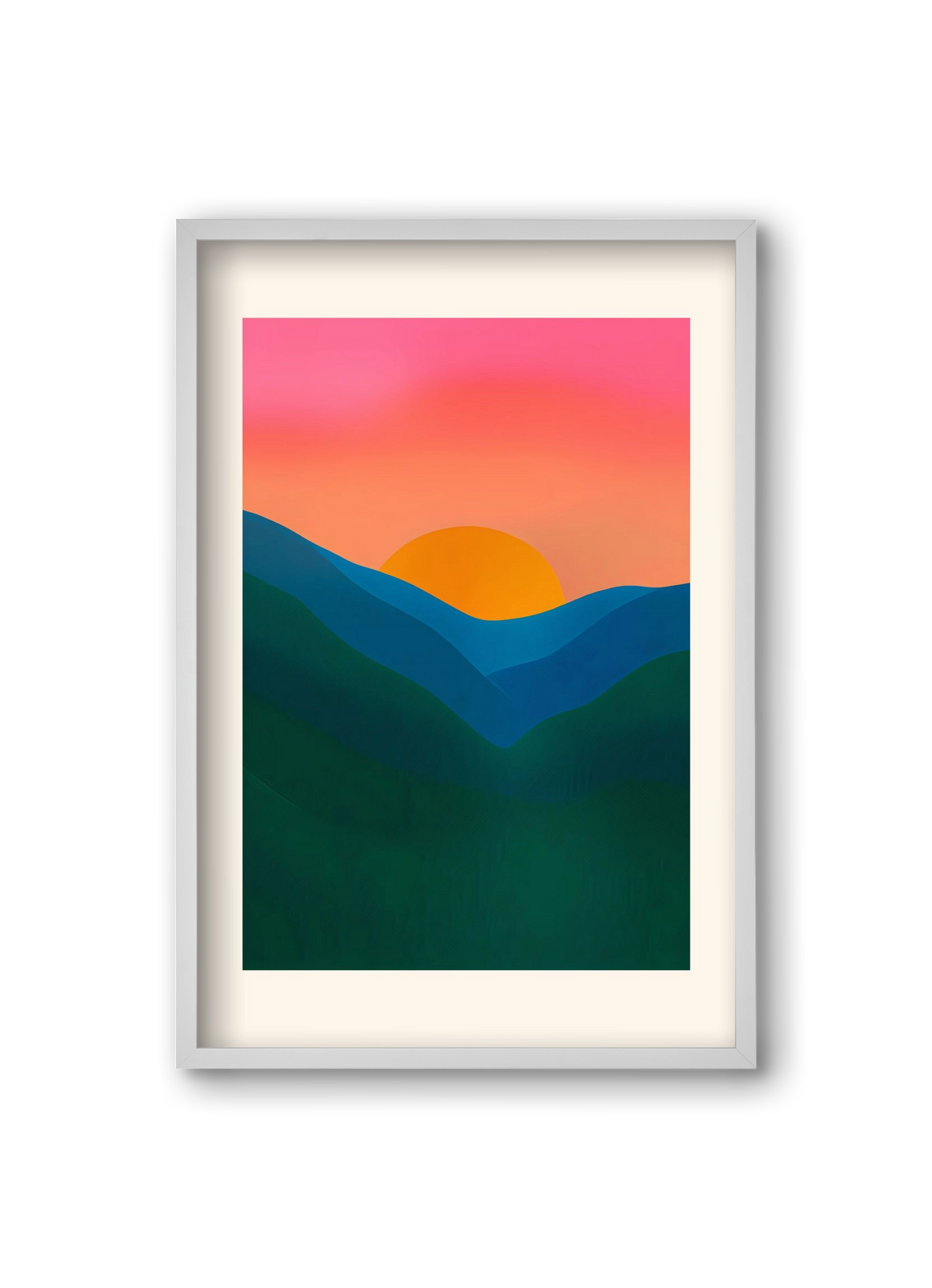 Echo , 20x30 cm (20x30 cm), Fehér keret