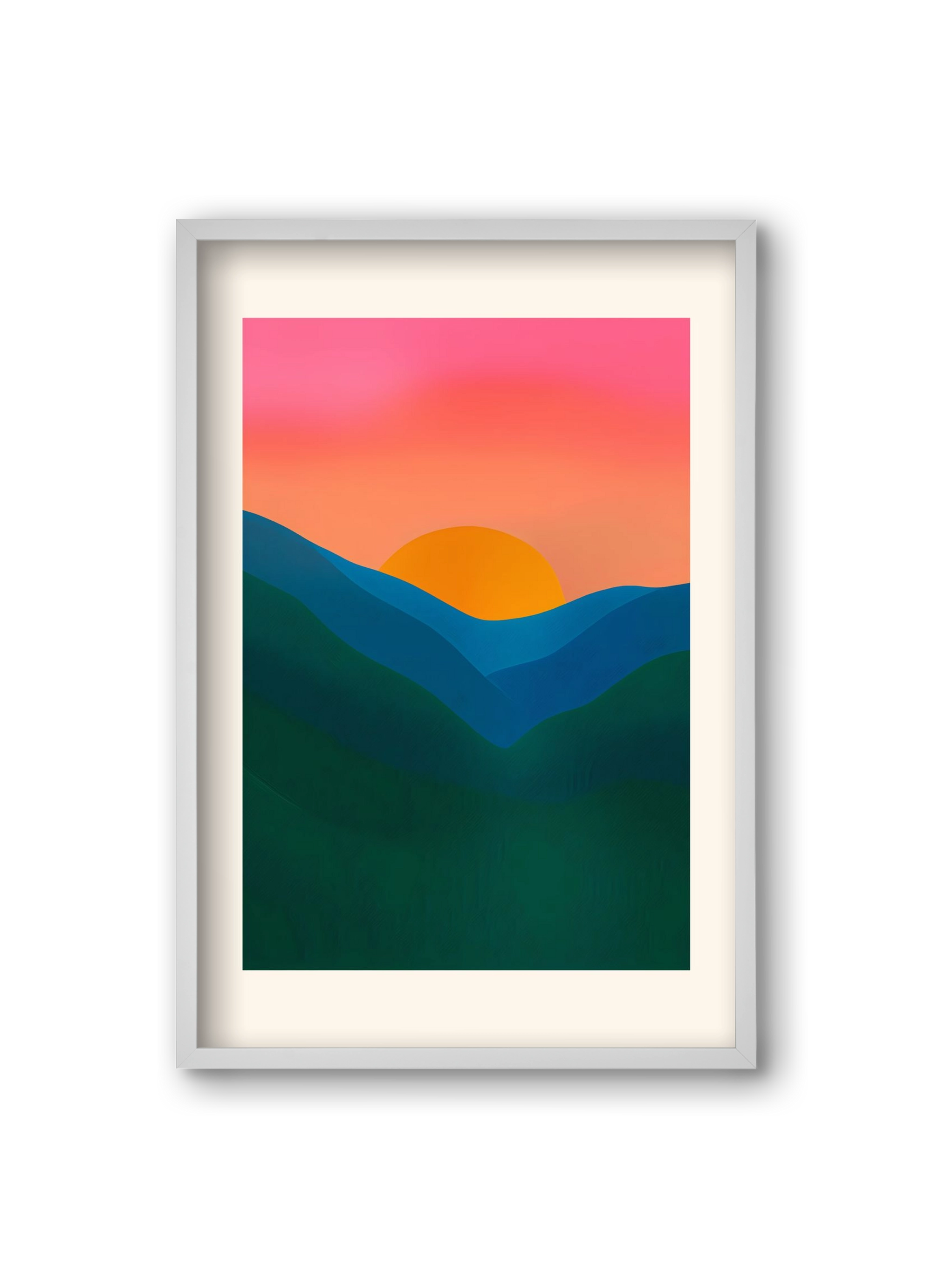 Echo , 20x30 cm (20x30 cm), Fehér keret