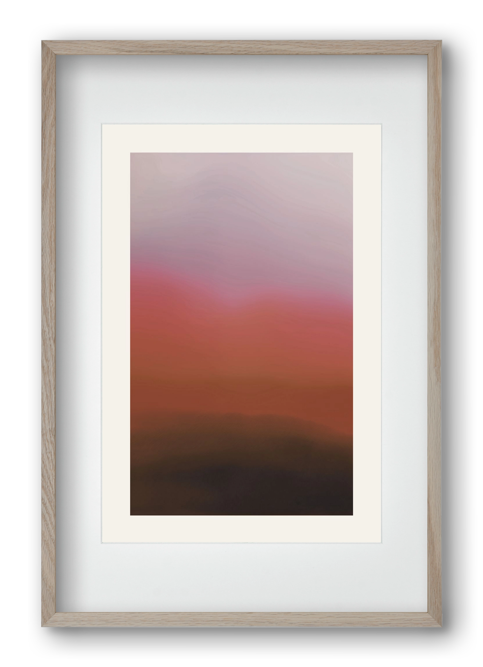 Dusk, 40x60 cm (30x45 cm), Tölgy keret, paszpartuval