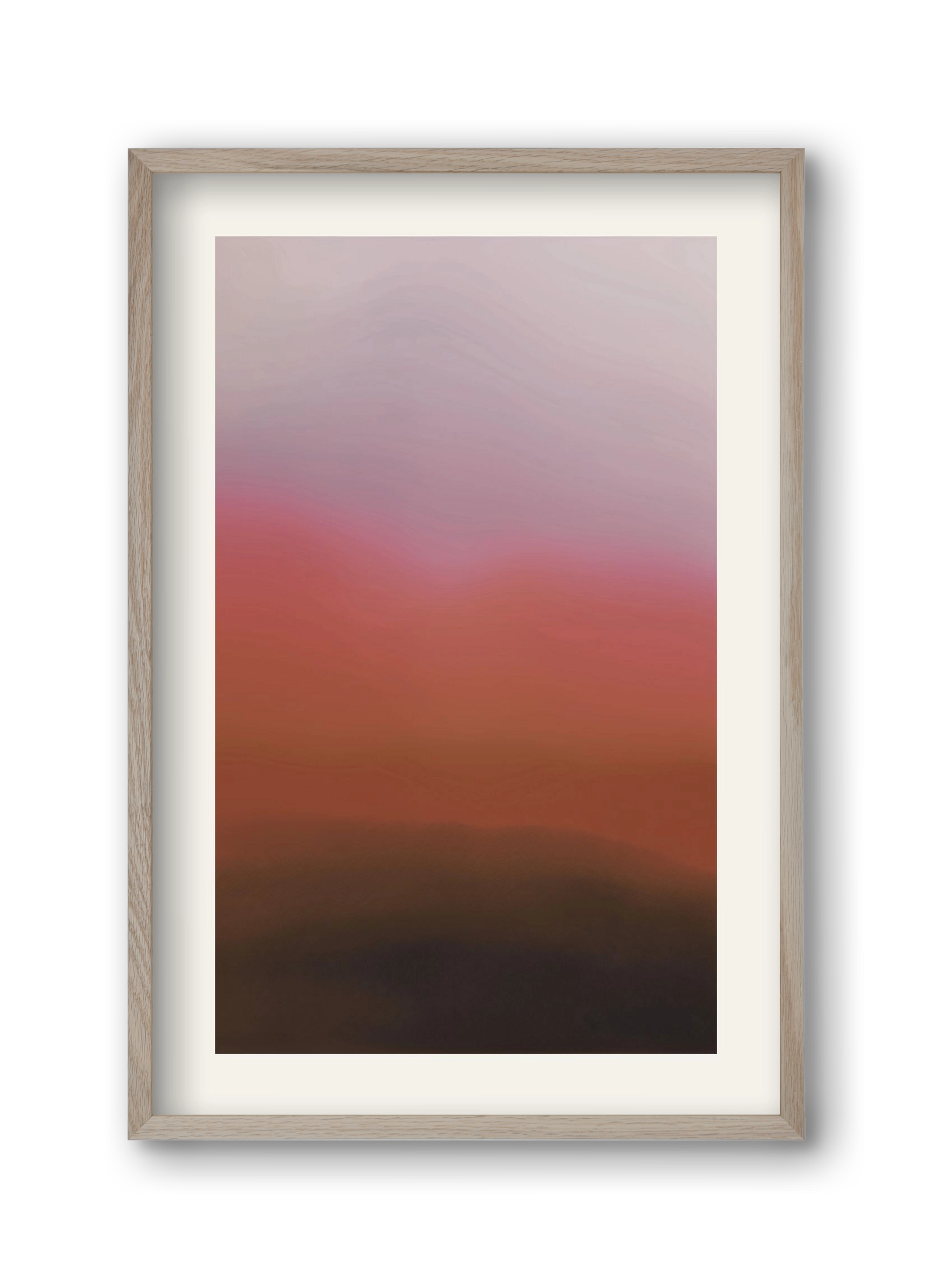Dusk, 30x45 cm (30x45 cm), Tölgy keret
