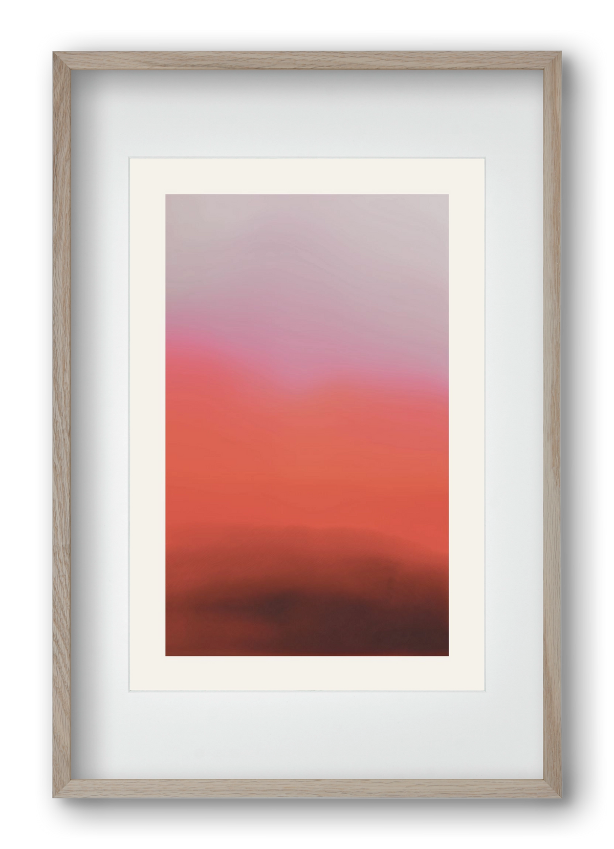 Blush, 40x60 cm (30x45 cm), Tölgy keret, paszpartuval