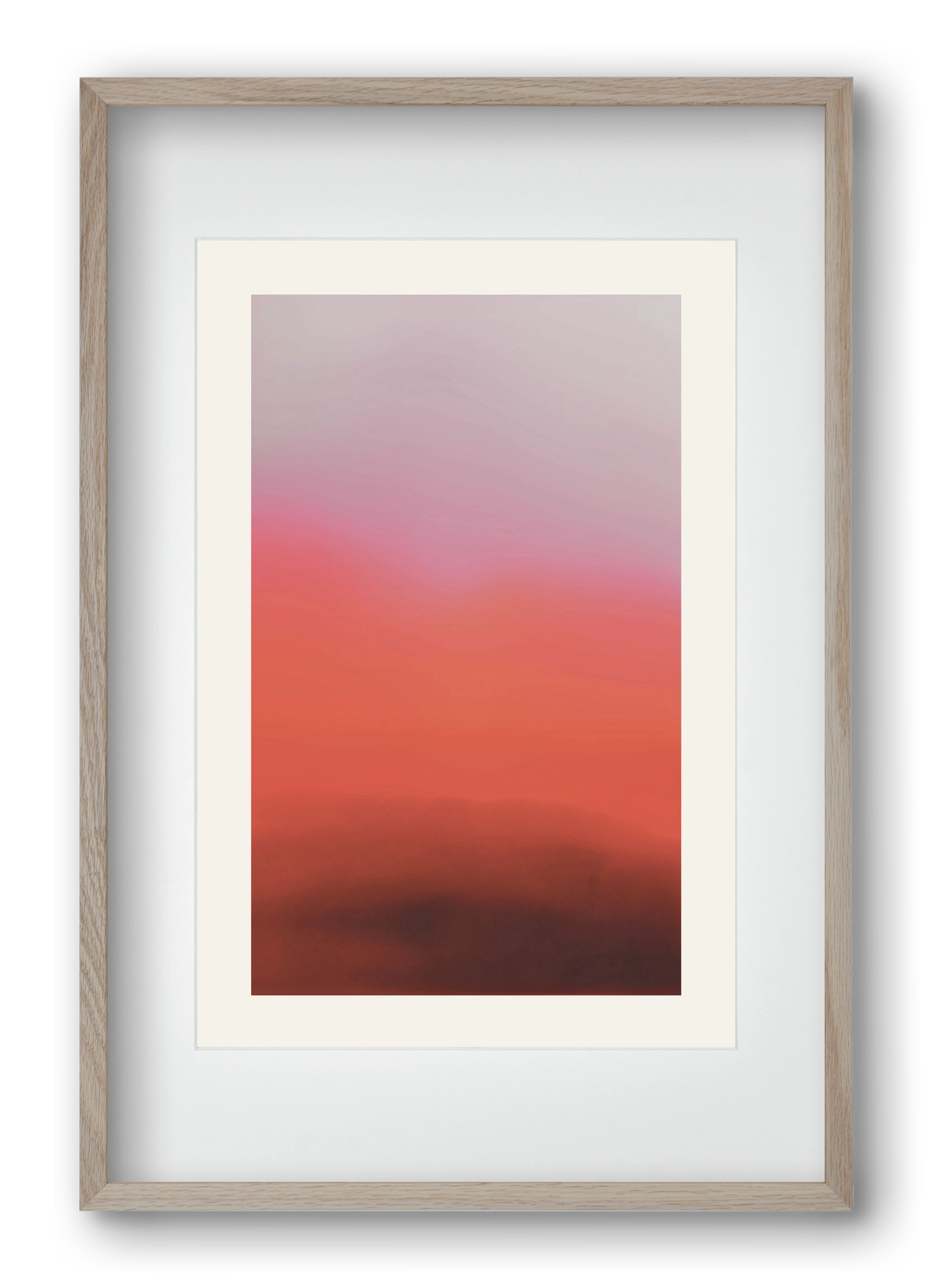Blush, 40x60 cm (30x45 cm), Tölgy keret, paszpartuval