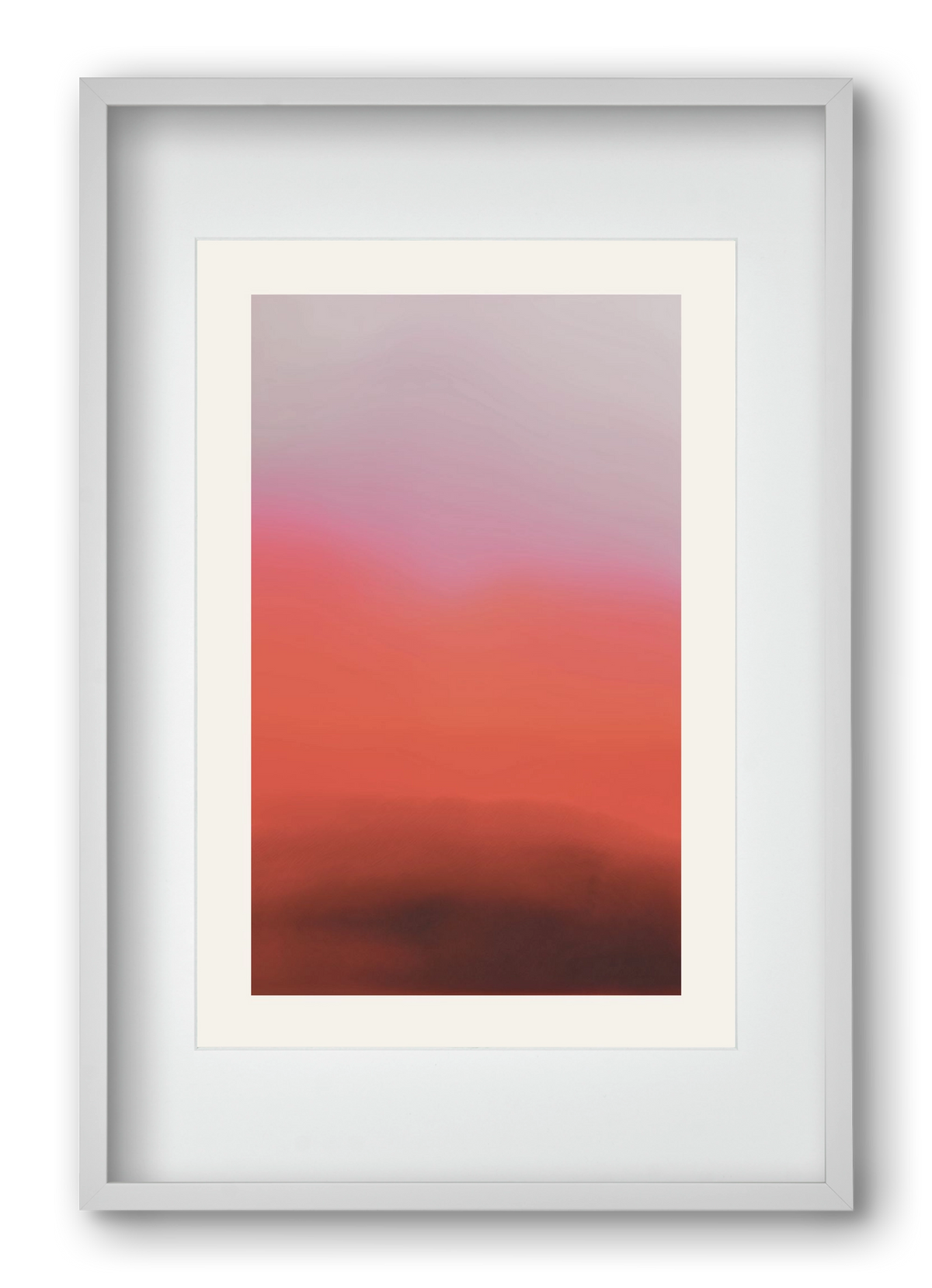 Blush, 40x60 cm (30x45 cm), Fehér keret, paszpartuval