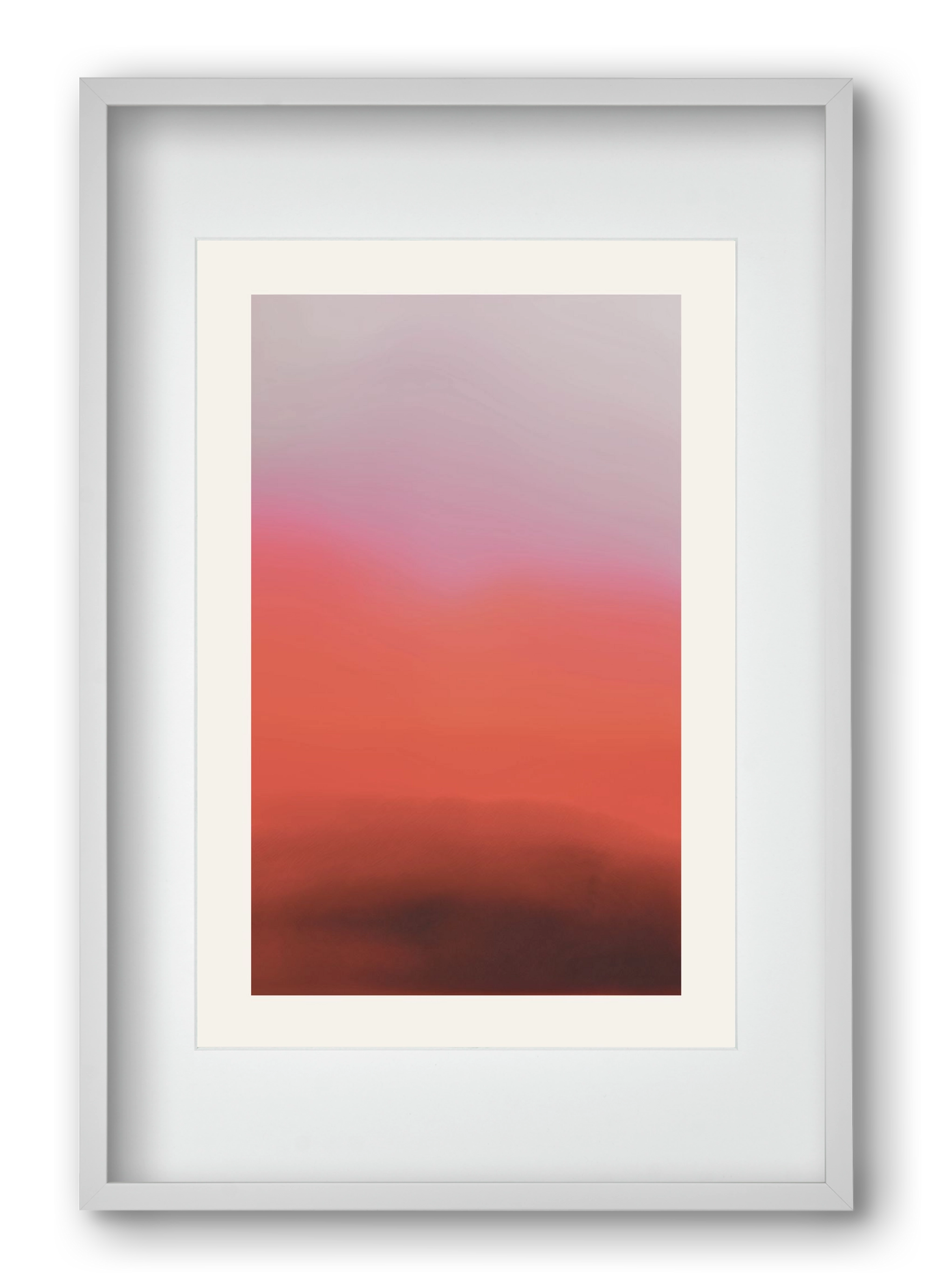 Blush, 40x60 cm (30x45 cm), Fehér keret, paszpartuval