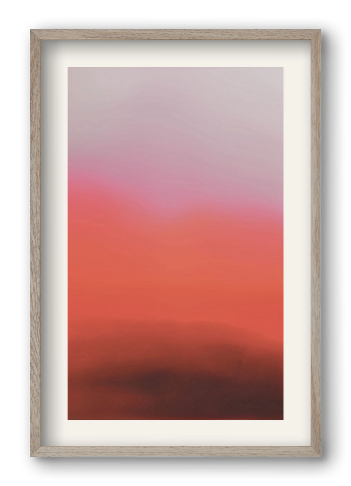 Blush, 40x60 cm (40x60 cm), Tölgy keret