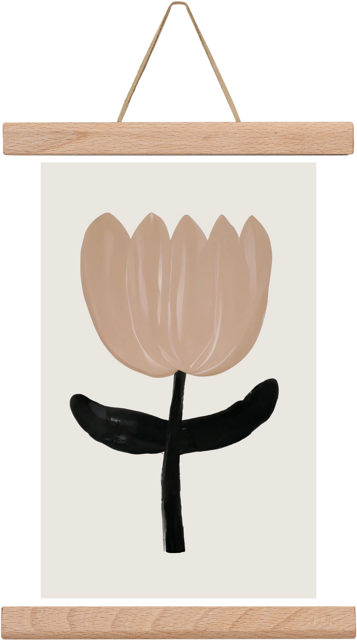 Minimal bloom, 20x30 cm (20x30 cm), Tölgy akasztó