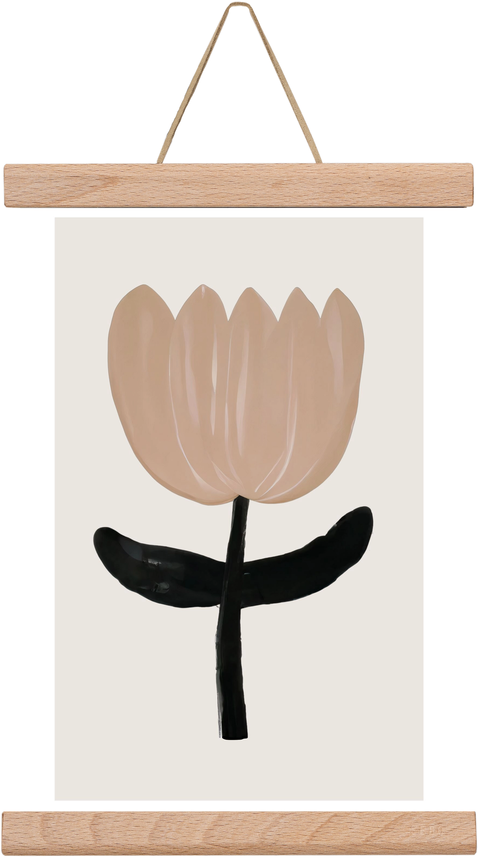 Minimal bloom, 20x30 cm (20x30 cm), Tölgy akasztó