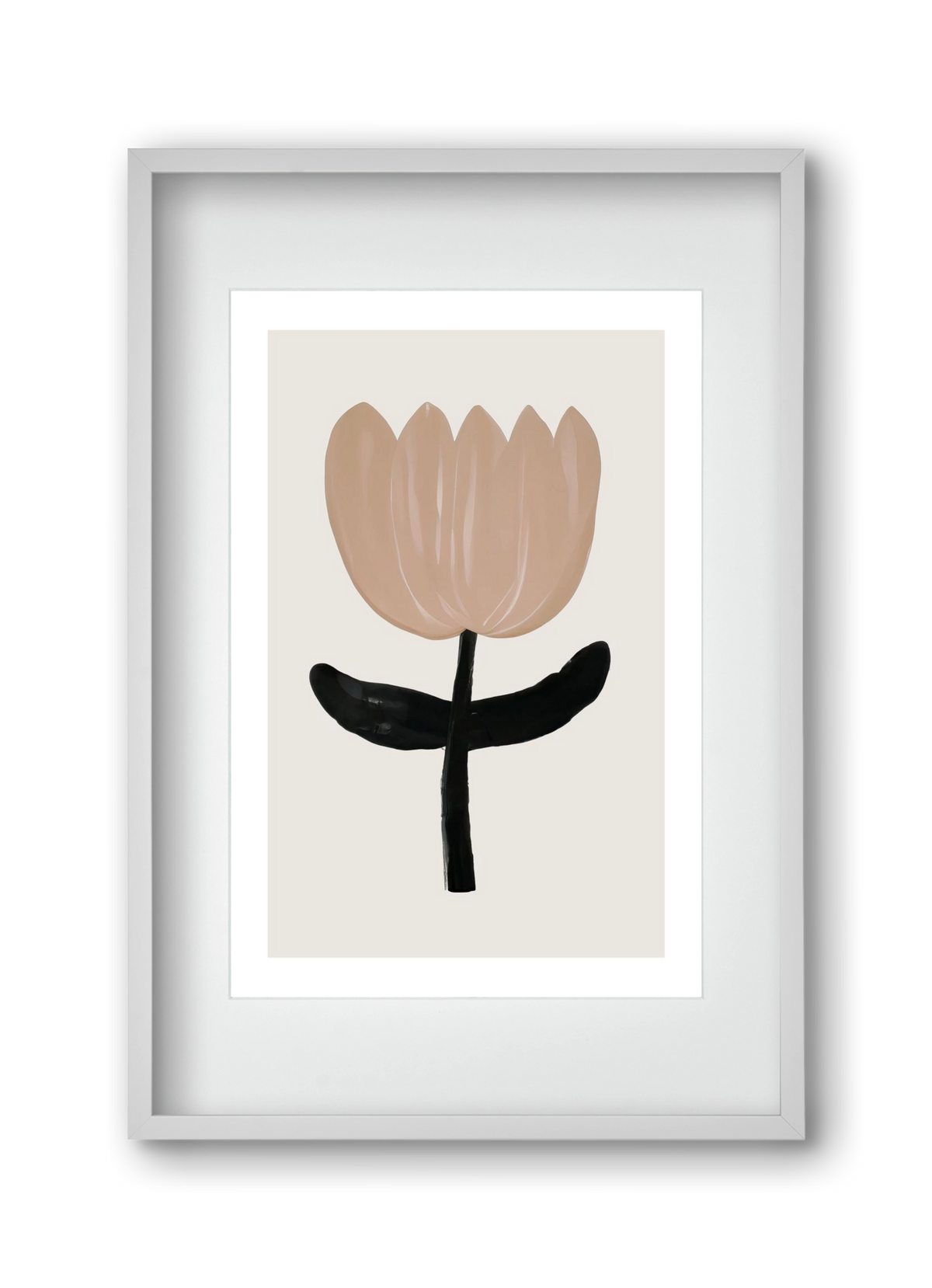 Minimal bloom, 30x45 cm (20x30 cm), Fehér keret, paszpartuval