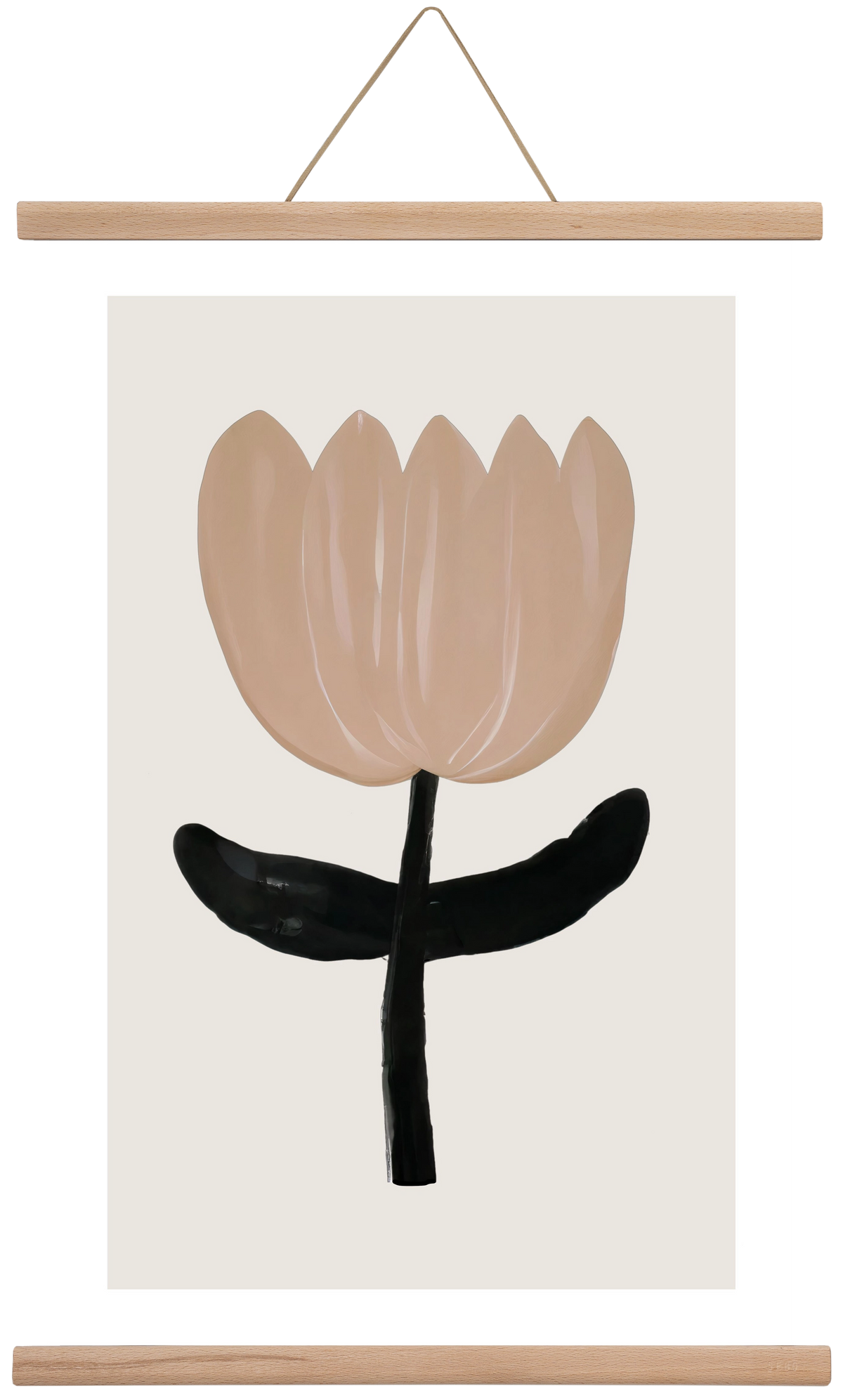 Minimal bloom, 40x60 cm (40x60 cm), Tölgy akasztó
